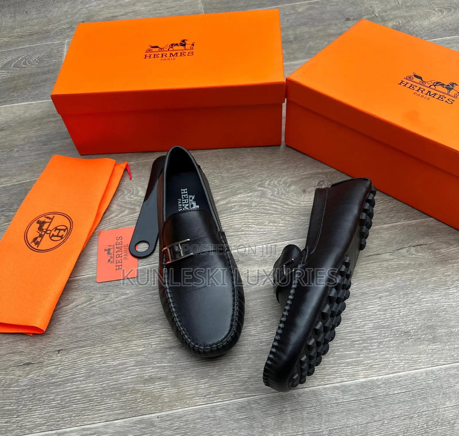 Original Hermes Suede / Leather Loafers Available