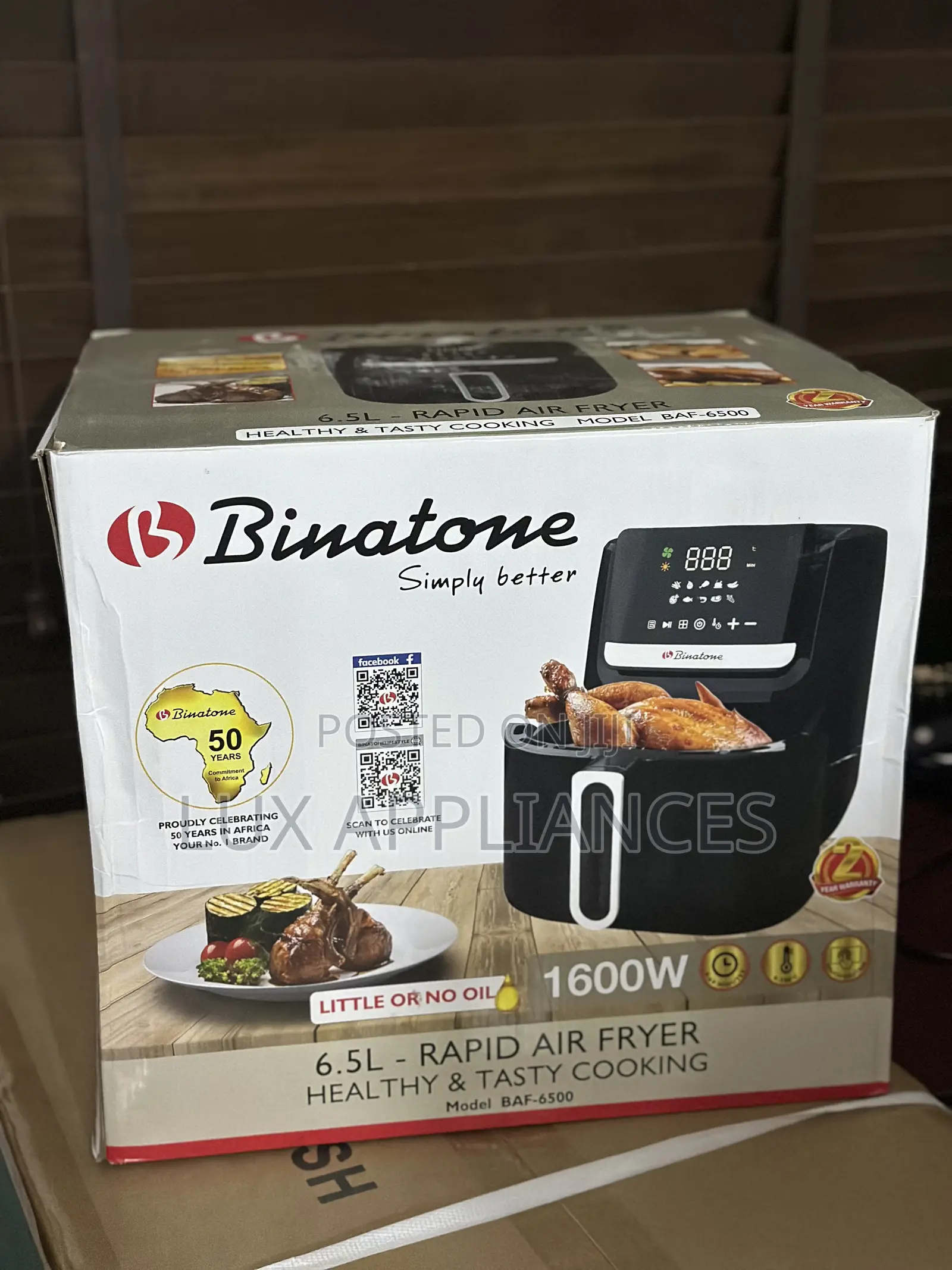Binatone 6.5l Juicy Air Fryer Baf-6500