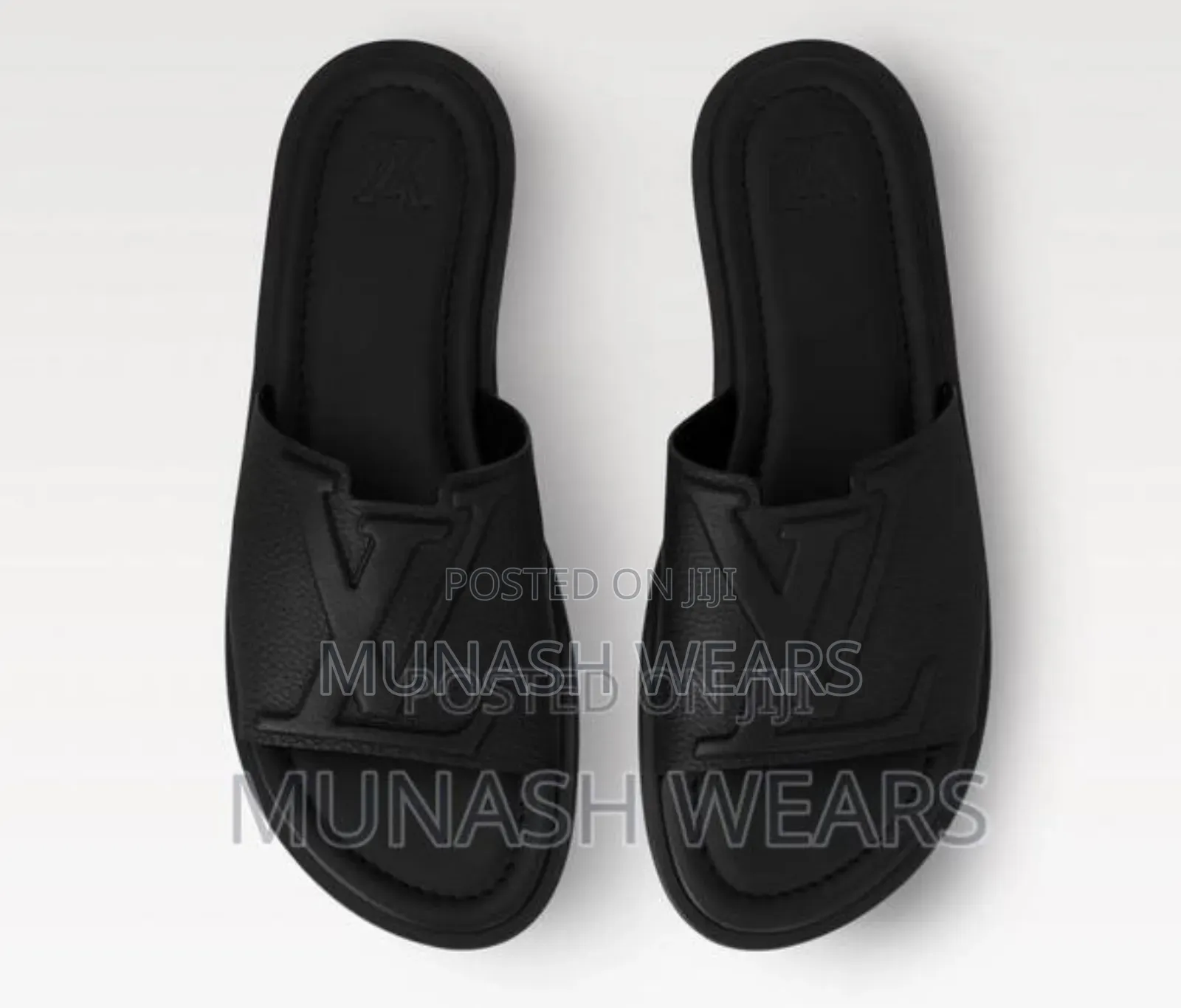Louis Vuitton Leather Slippers Hq