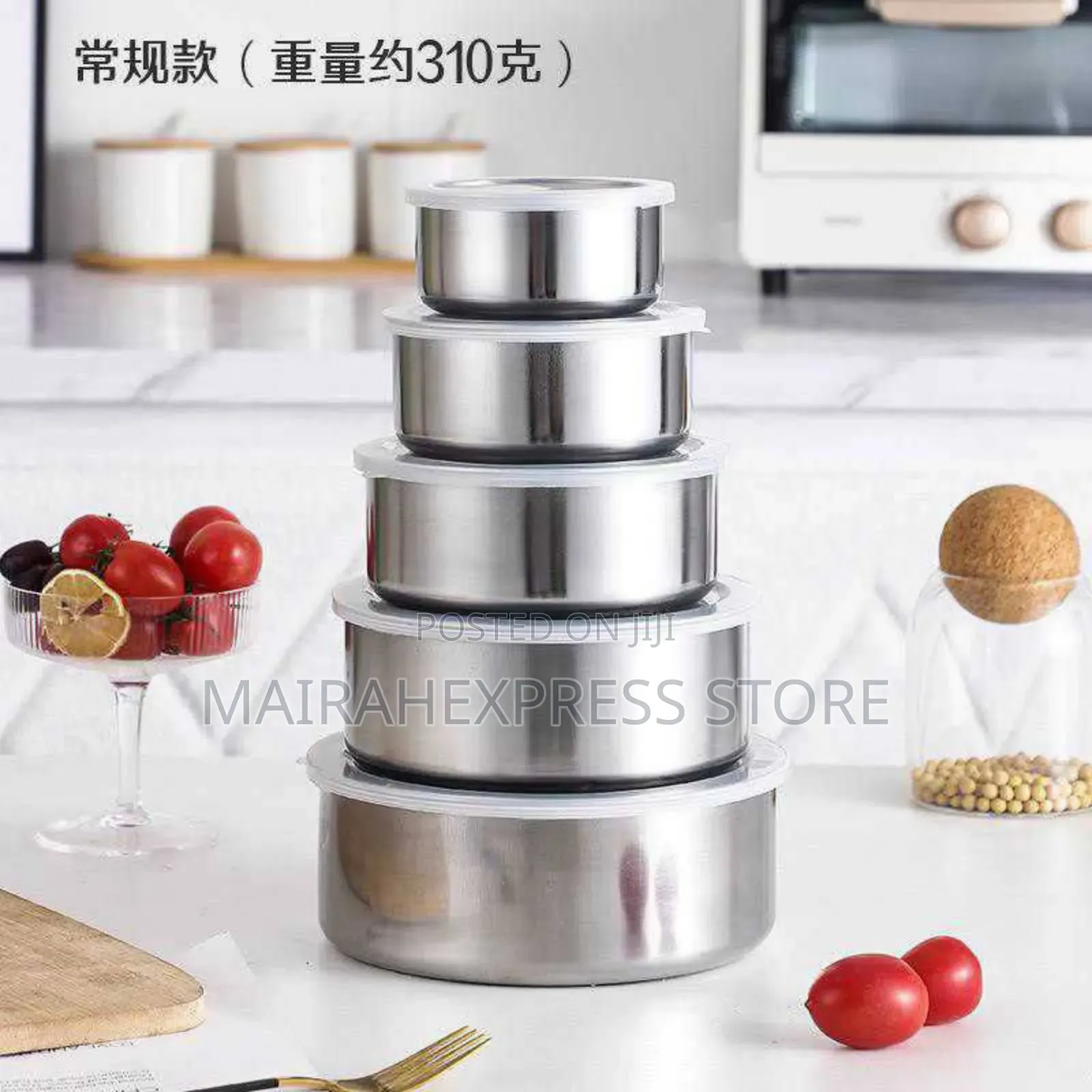 5in1 Stainless Steel Crisper Set