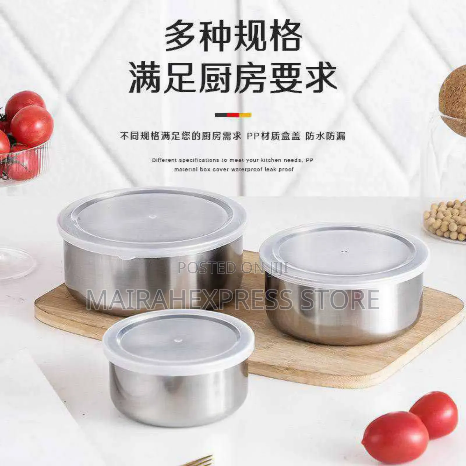 5in1 Stainless Steel Crisper Set