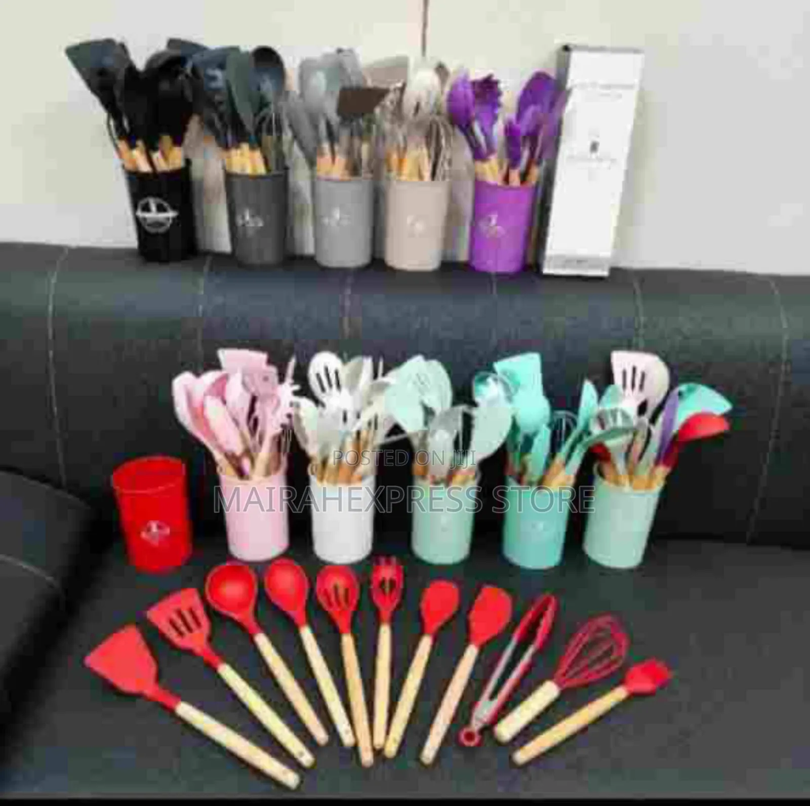12pcs Silicon Cooking Spoon Set
(D4r3t)