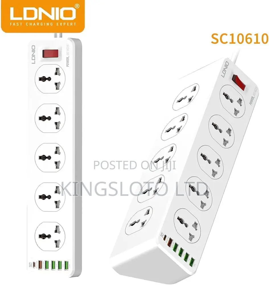 Ldnio Sc-10610 Power Strip With 10 Power Socket and 5 Usb