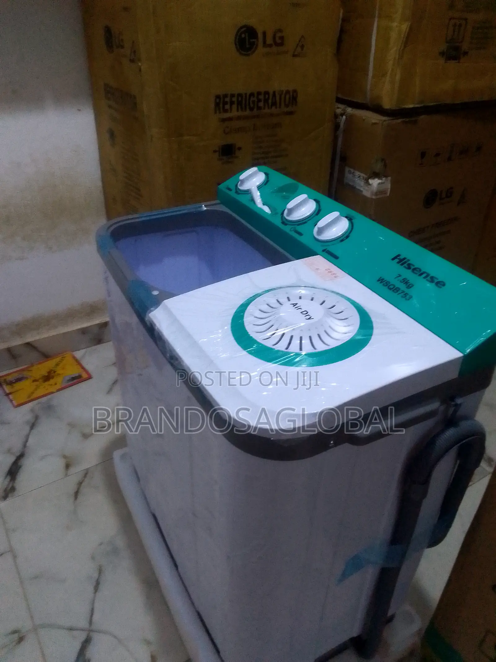 Hisense 7.5kg Adjustable Machine+Top Load+Semi Automatic