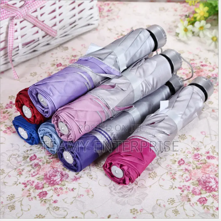 Silver Umbrella With Various Outer Colours
