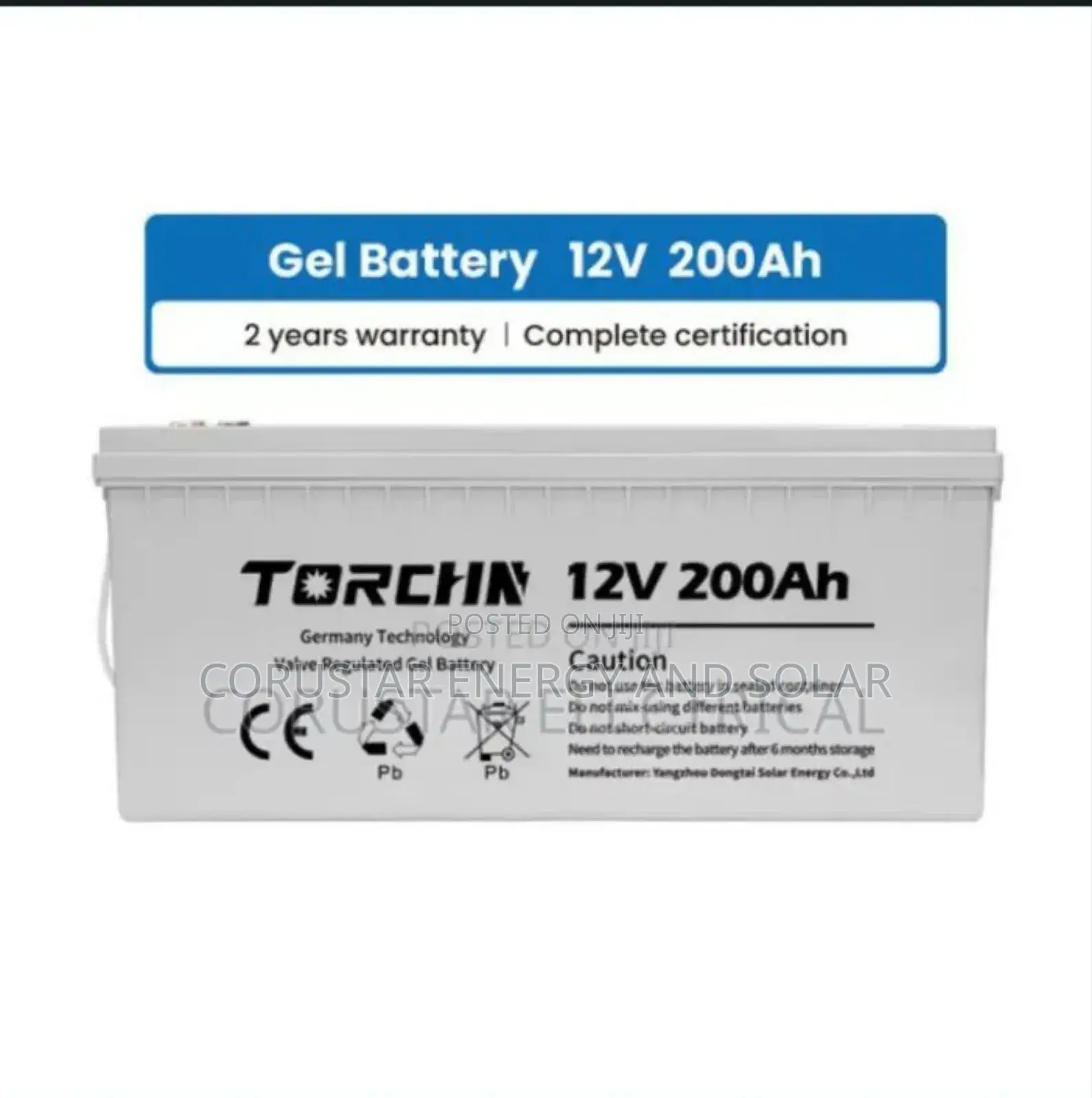 200ah/12b Dry Cell/Torchn Gel Battery