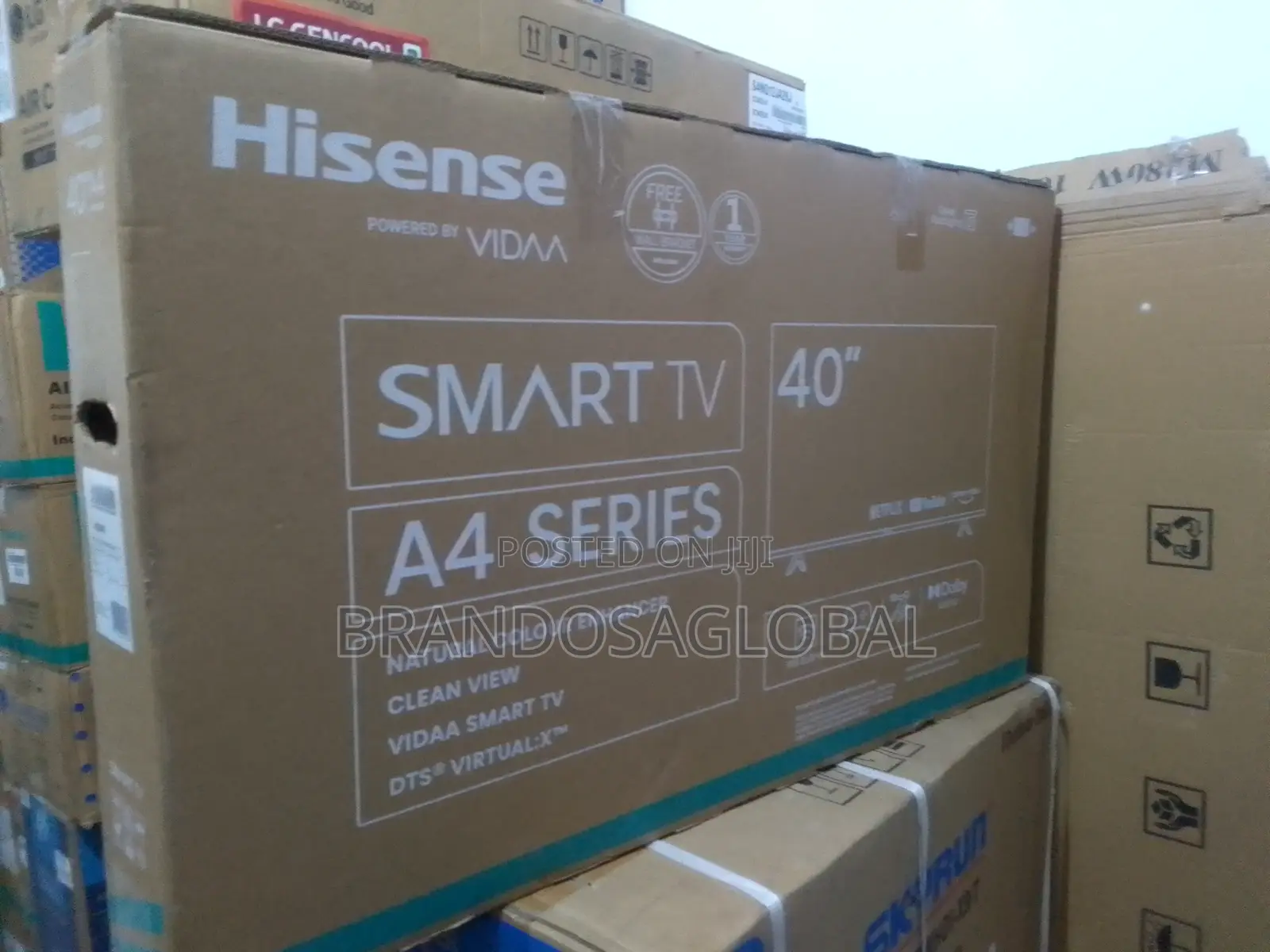Hisense 40” Inches Smart Frameless Tv (40a4k)+ Netflix App