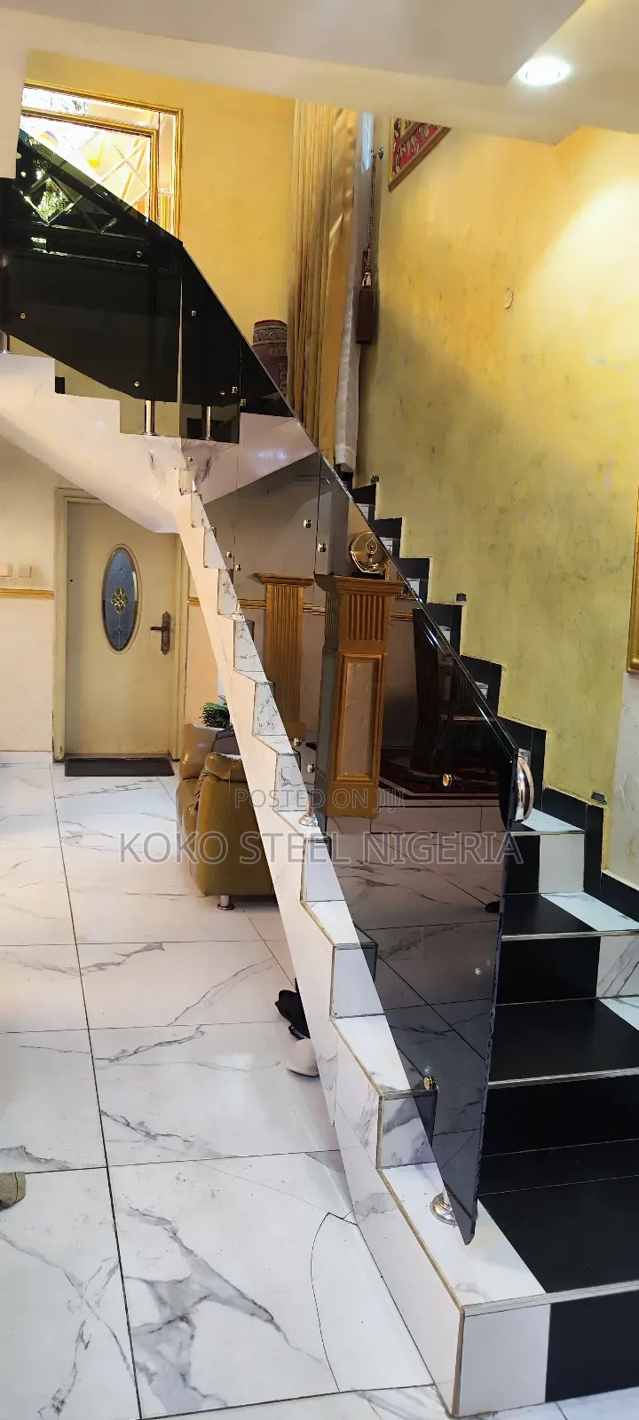 10mm Black Glass Handrail