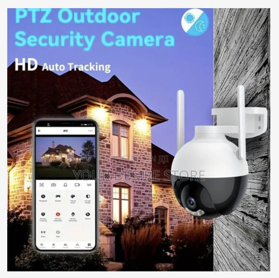  Outdoor Wifi Surveillance Camera, 4mp Hd Night Vision Ai