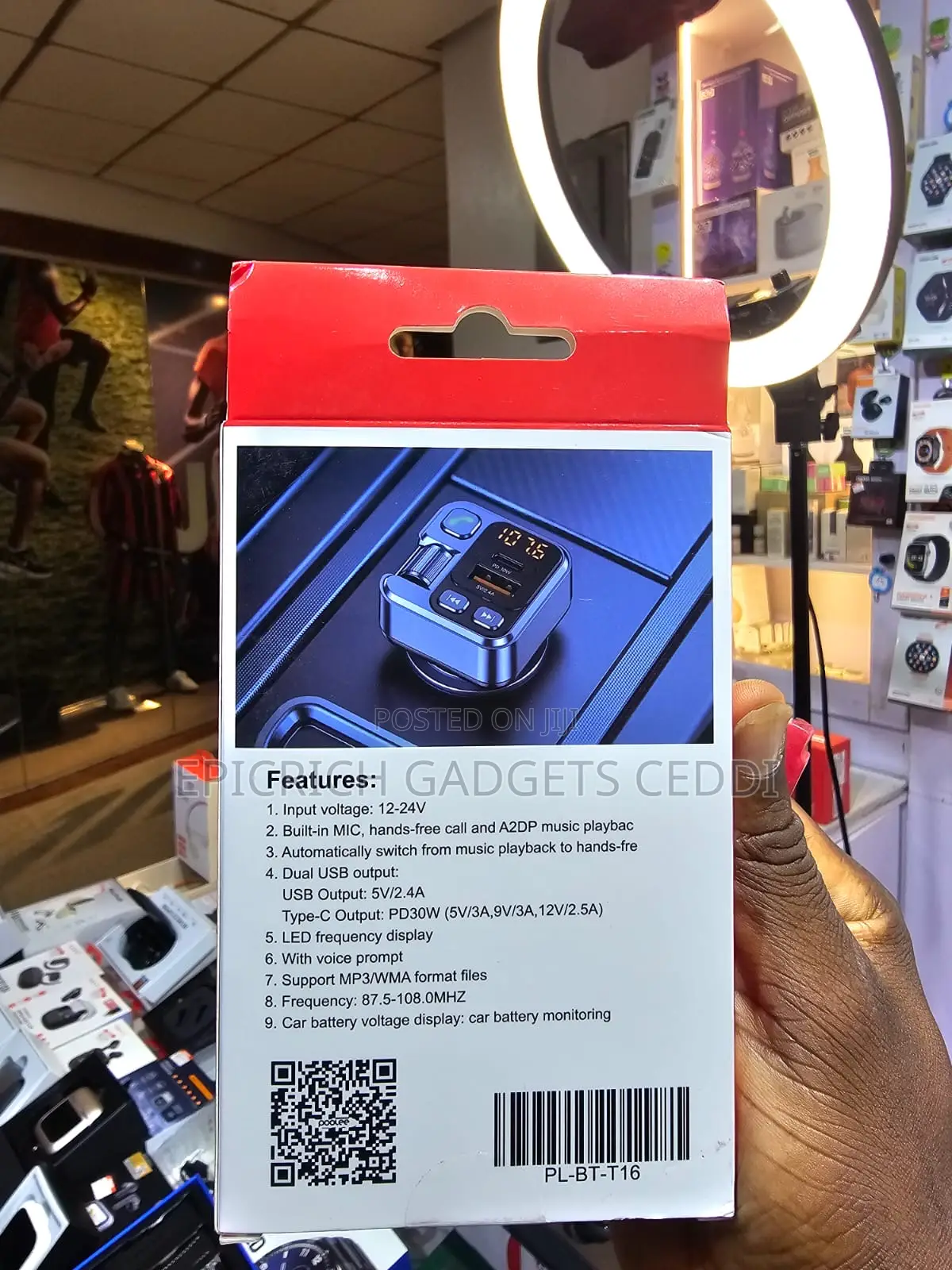 Poolee Bluetooth Car Charger With Mic for Clear Calls.