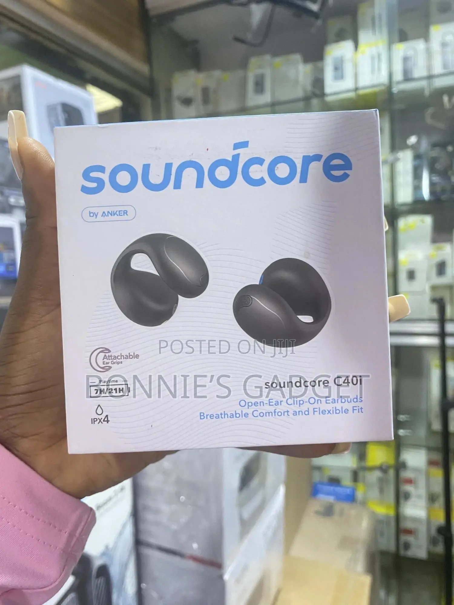 C40i Open-Ear Clip-on Earbuds by Anker.
