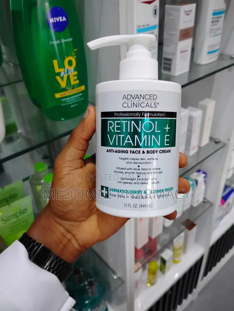 Advanced Clinicals Retinol + Vitamin E Cream 444ml