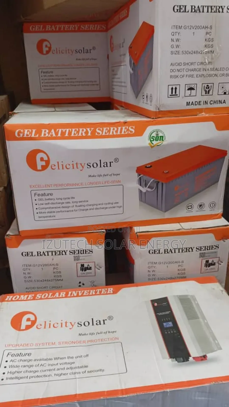 Felicity Dry Cell Battery 200a 12v