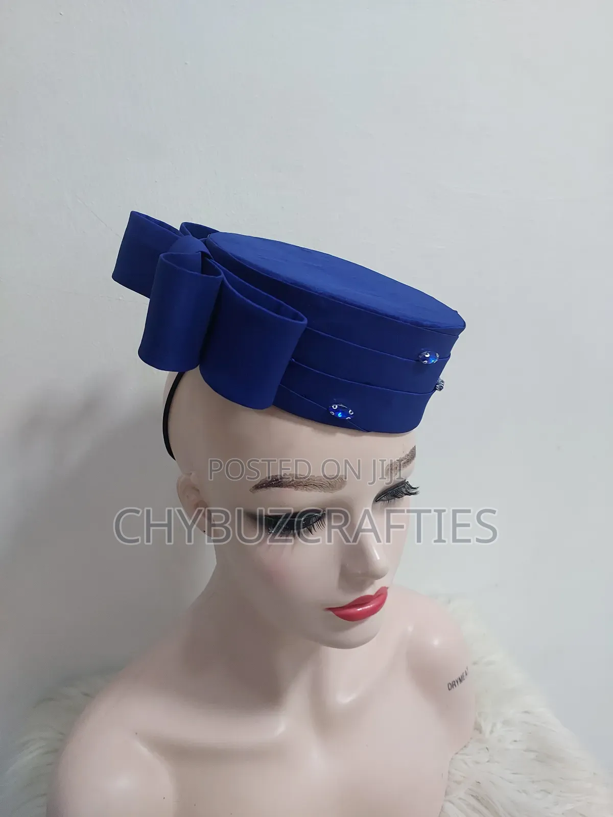 Royal Blue Crown Facinator