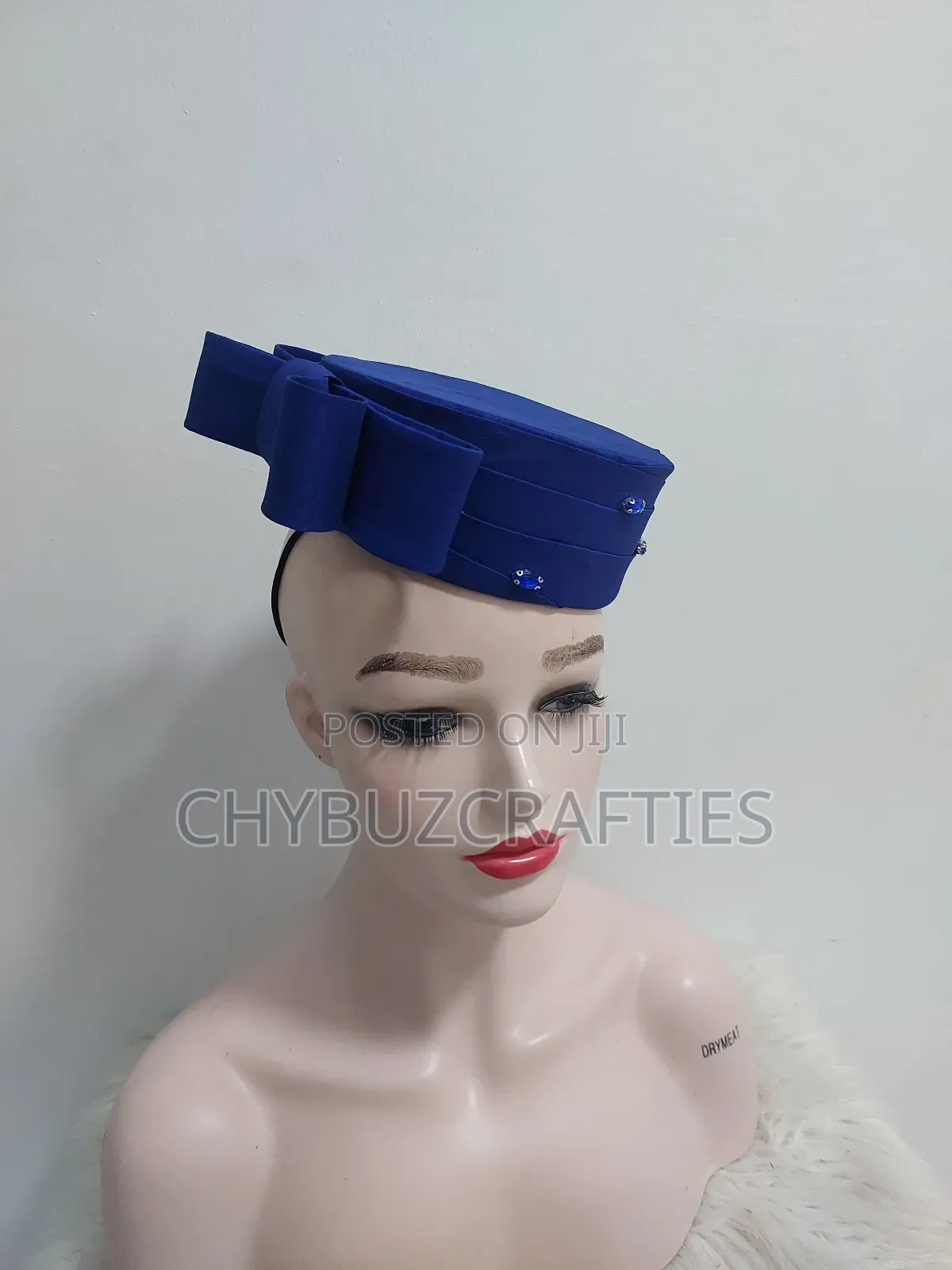 Royal Blue Crown Facinator