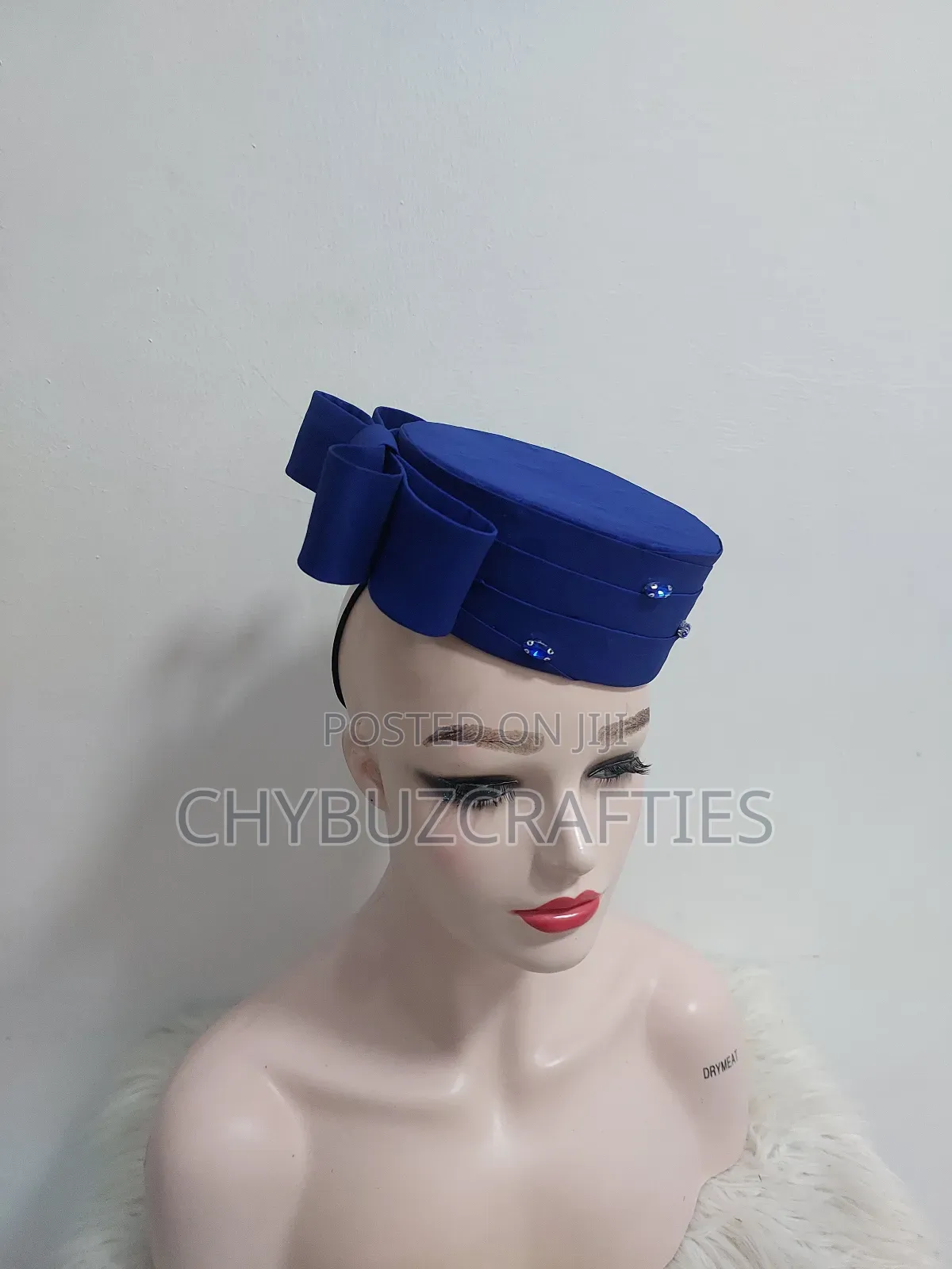 Royal Blue Crown Facinator