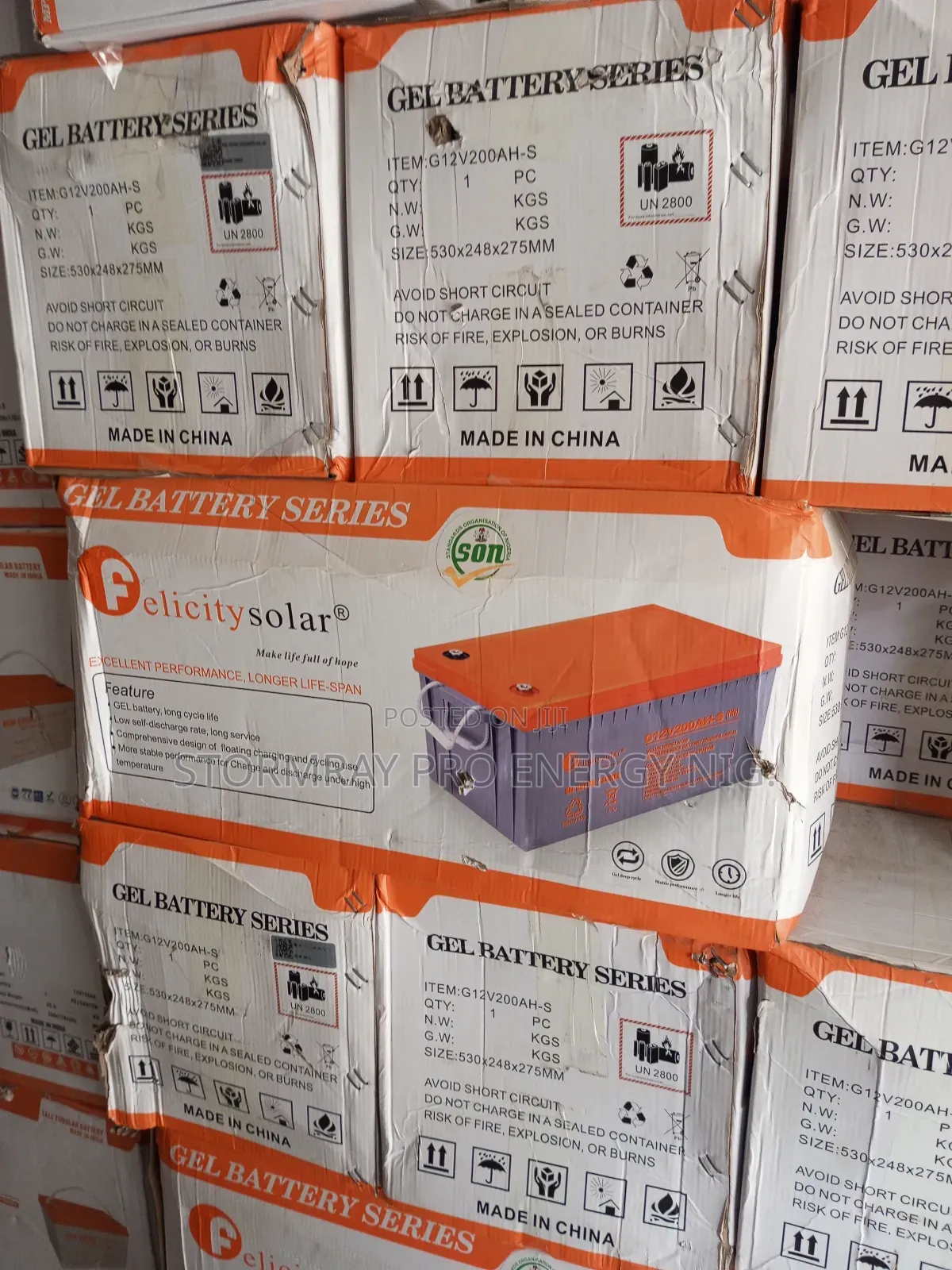 200ah Felicity Gel Battery