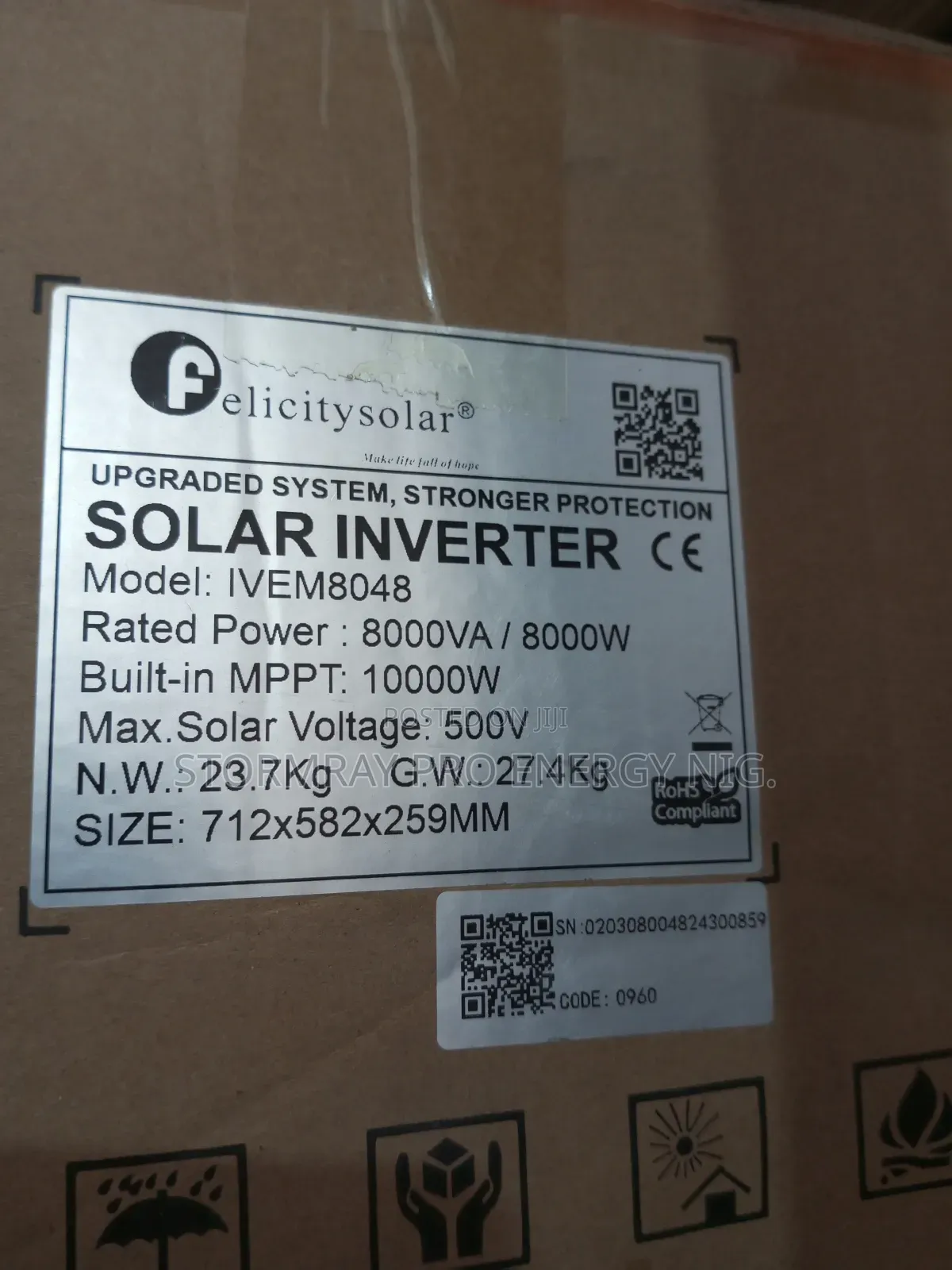 8kva Ivem Felicity Hybrid Inverter
