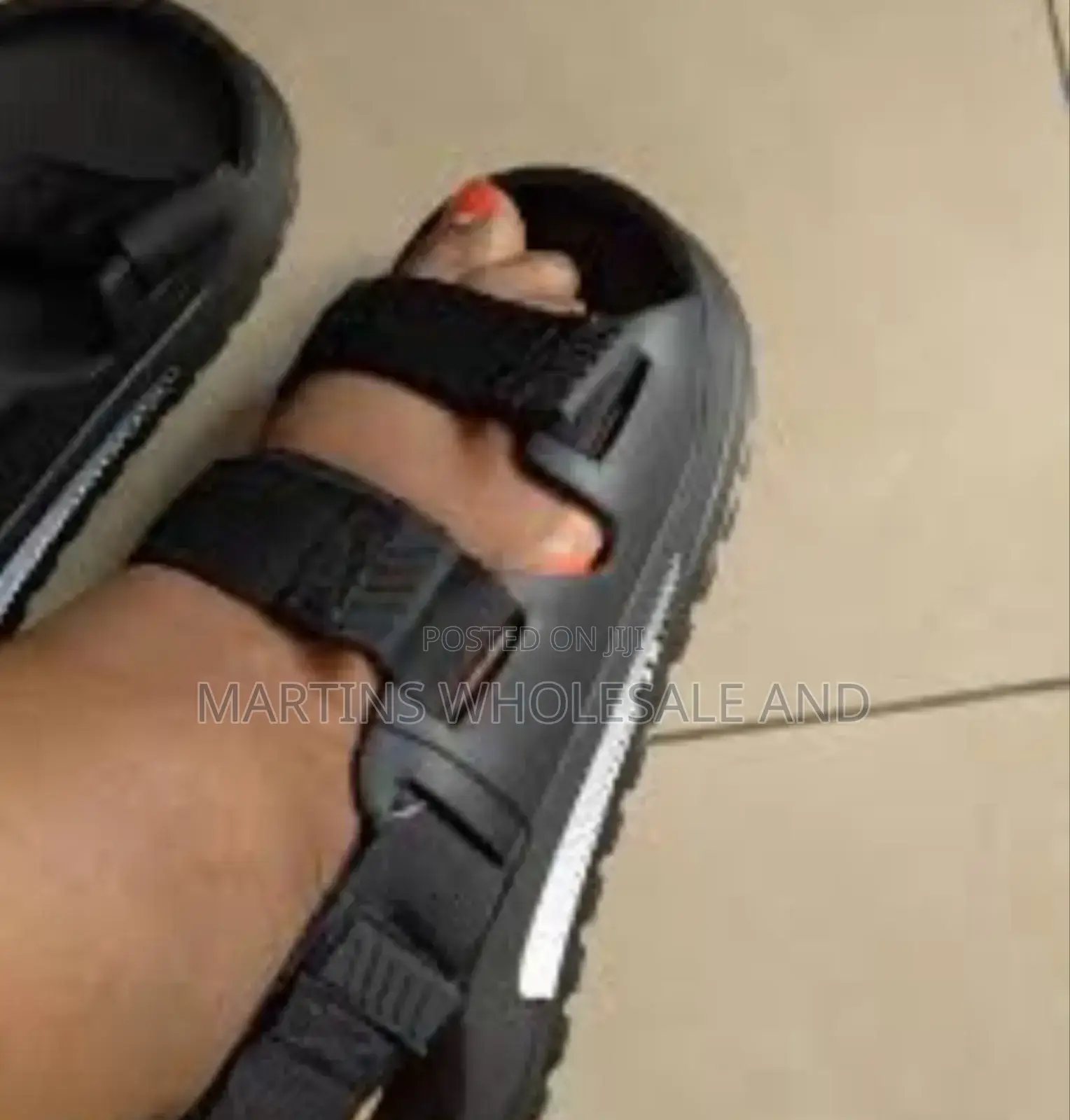 Chunky Flat Sandals With Adjustable Straps