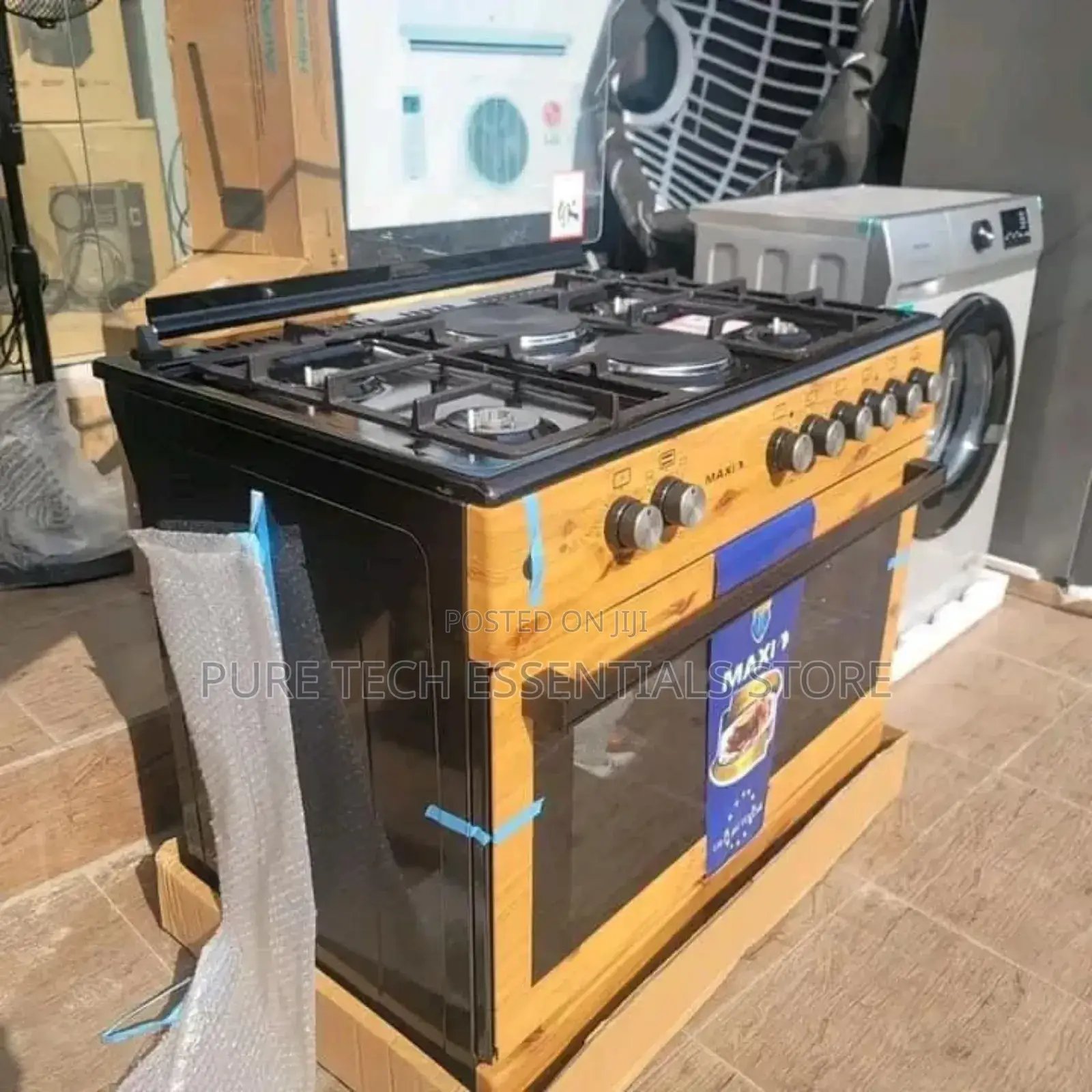 New Maxi 60x90 Wooden 4+2 Gas Cooker With Oven and Grill