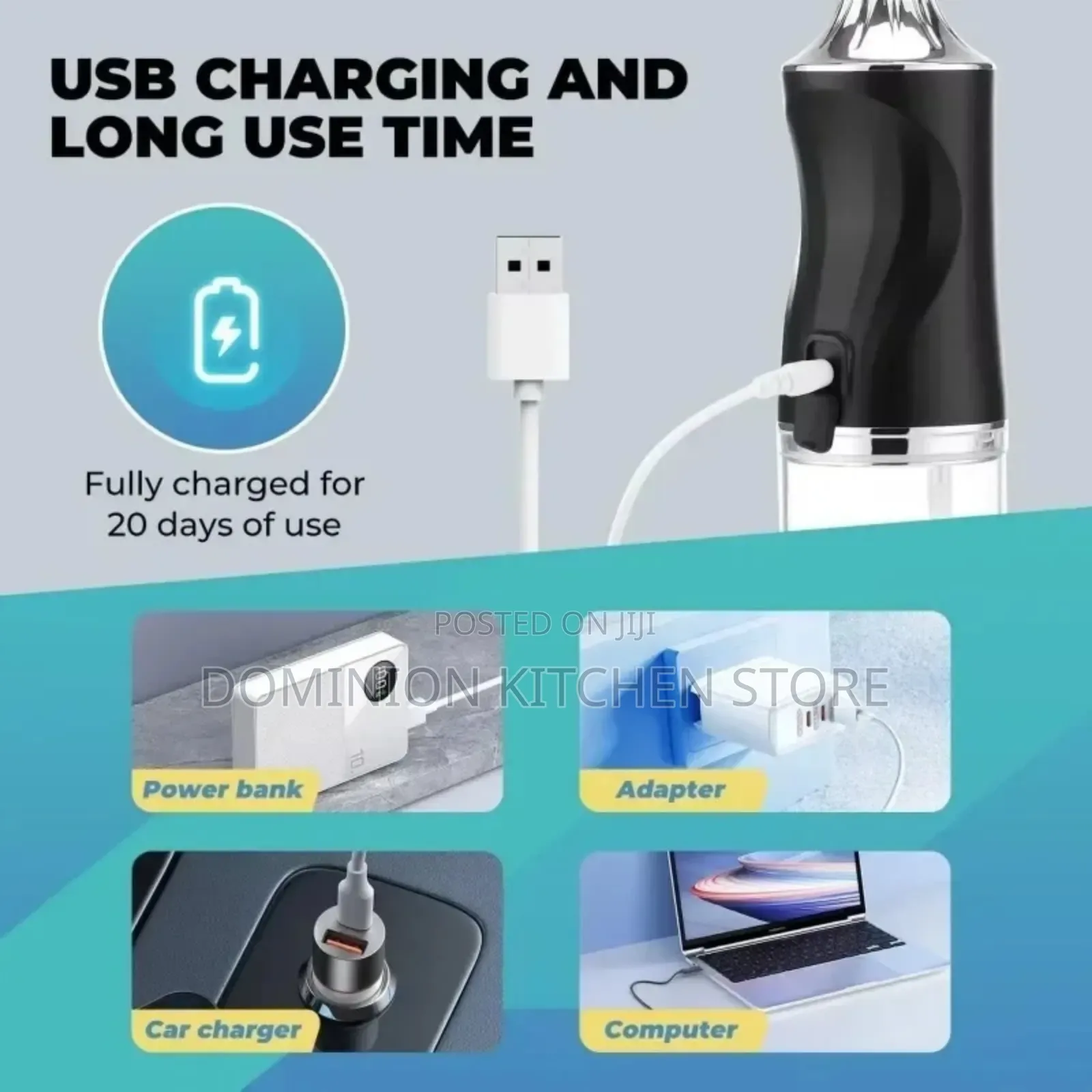 Portable Water Dental Flosser Oral Irrigator