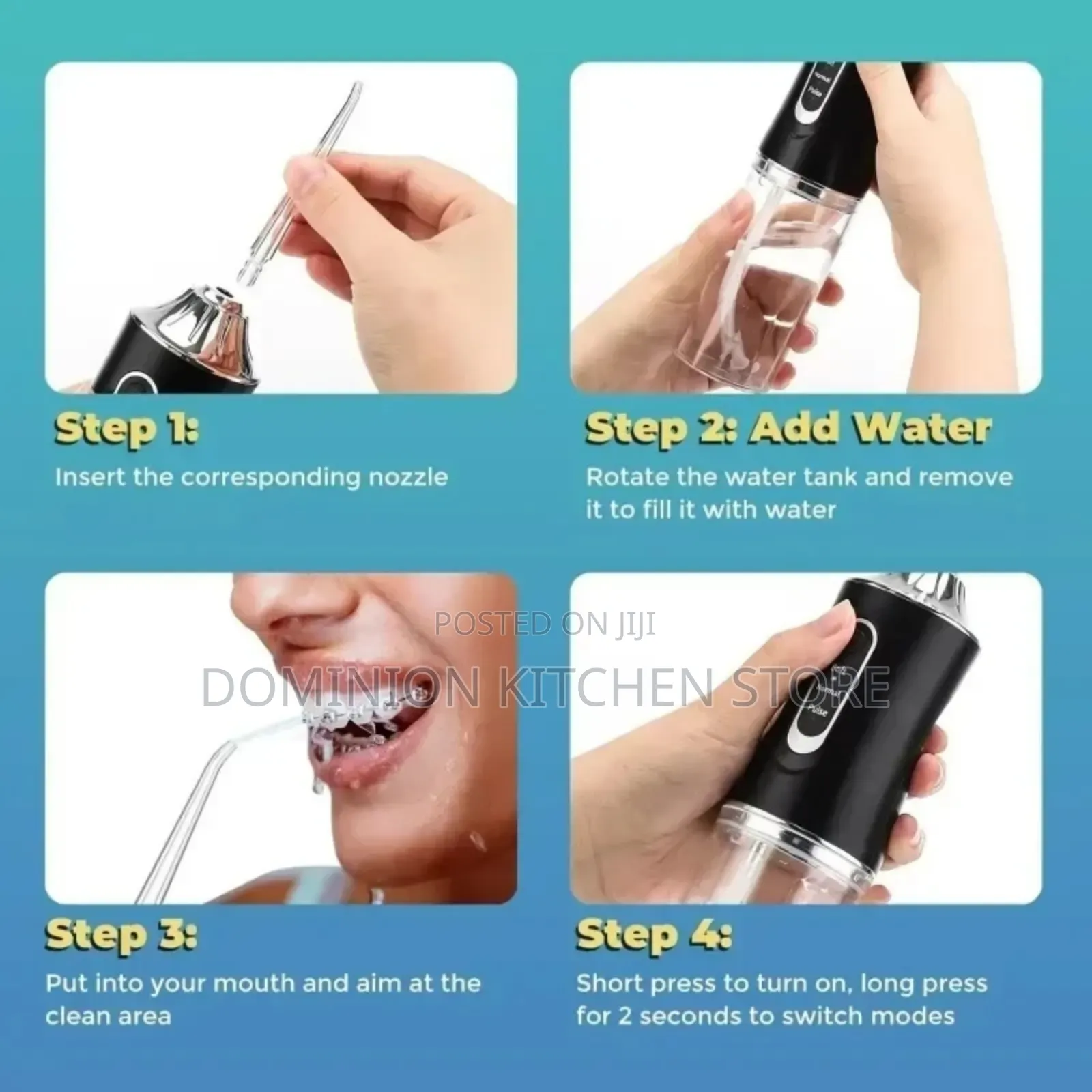 Portable Water Dental Flosser Oral Irrigator
