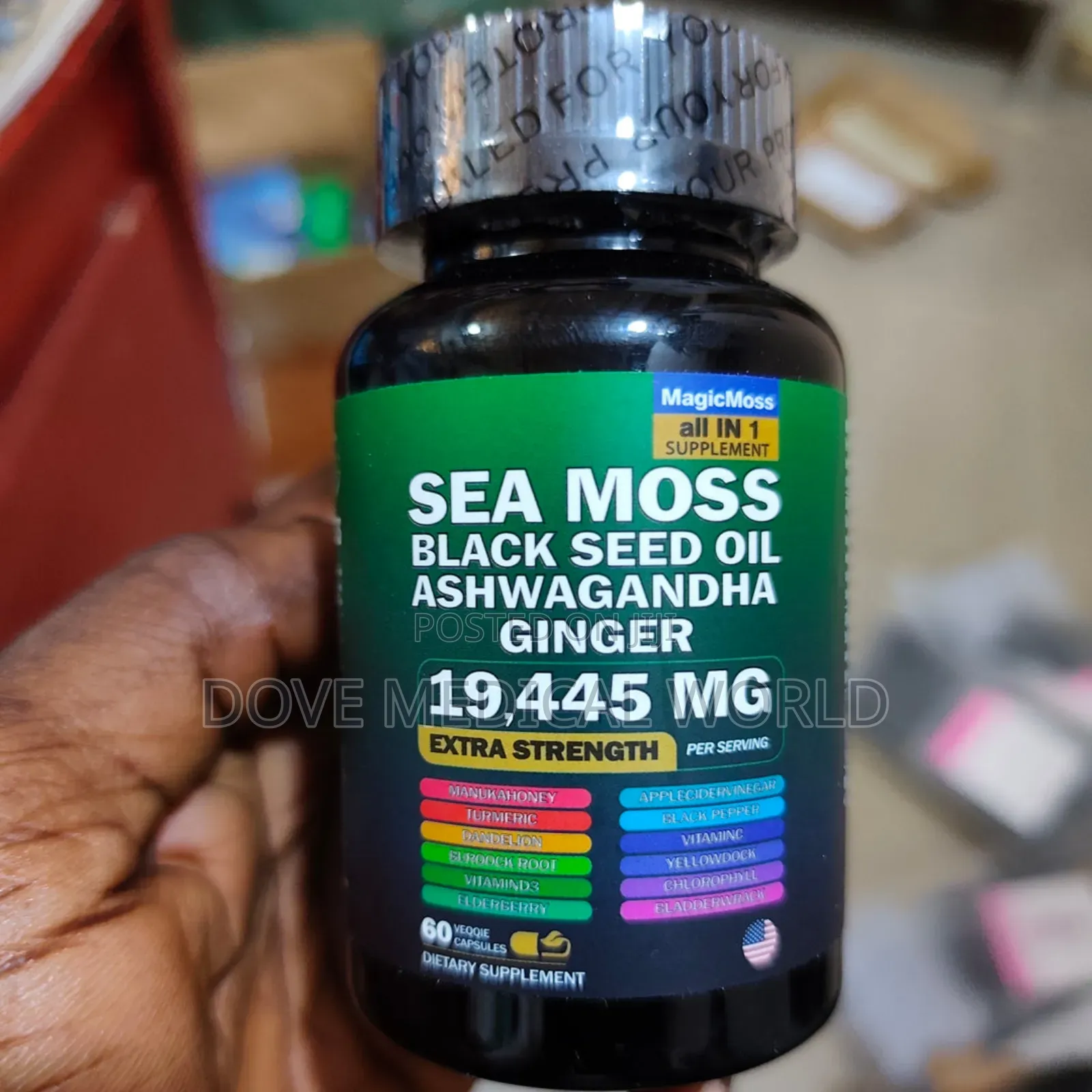 16-in-1 Sea Moss Blend Capsule (19445mg) — Sea Moss, Black Seed Oil