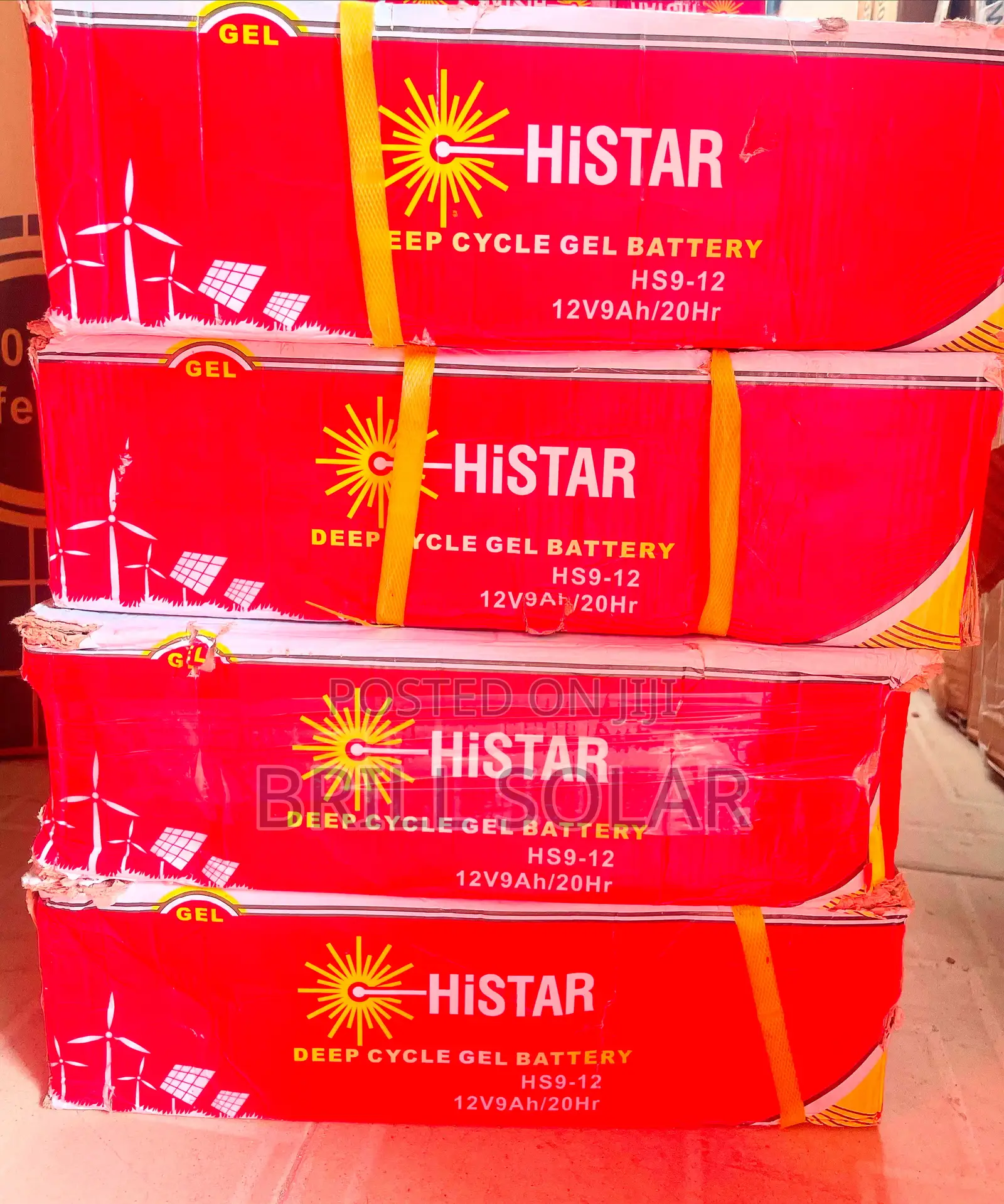 12v-9ah Hi-star Solar Gel Battery
