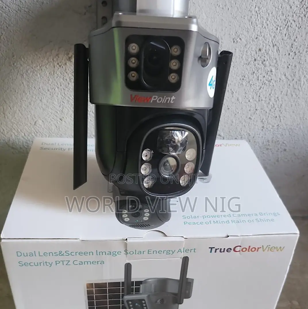 Dual Lens Solar Alarm Security Camera With 4g