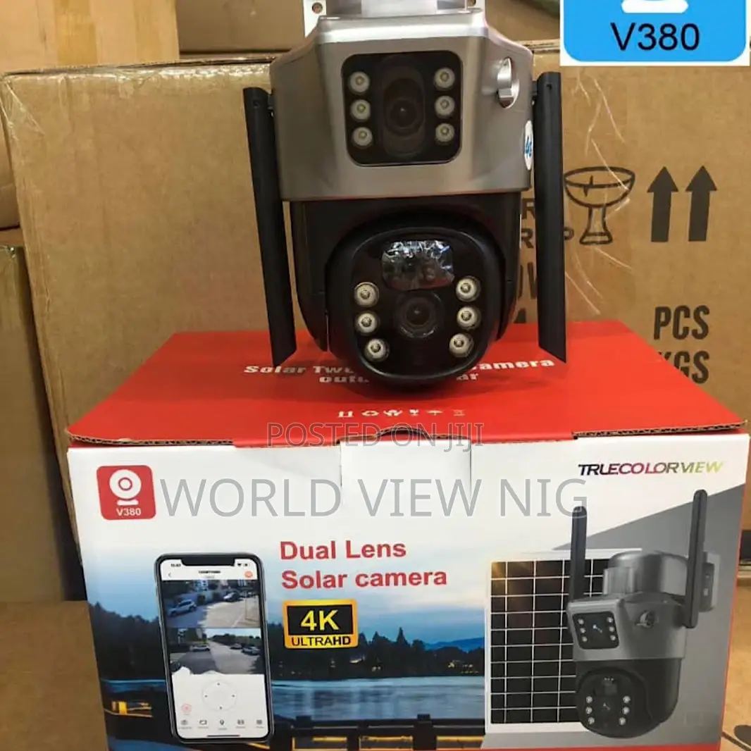 Hd Dual Lens Solar Security Camera