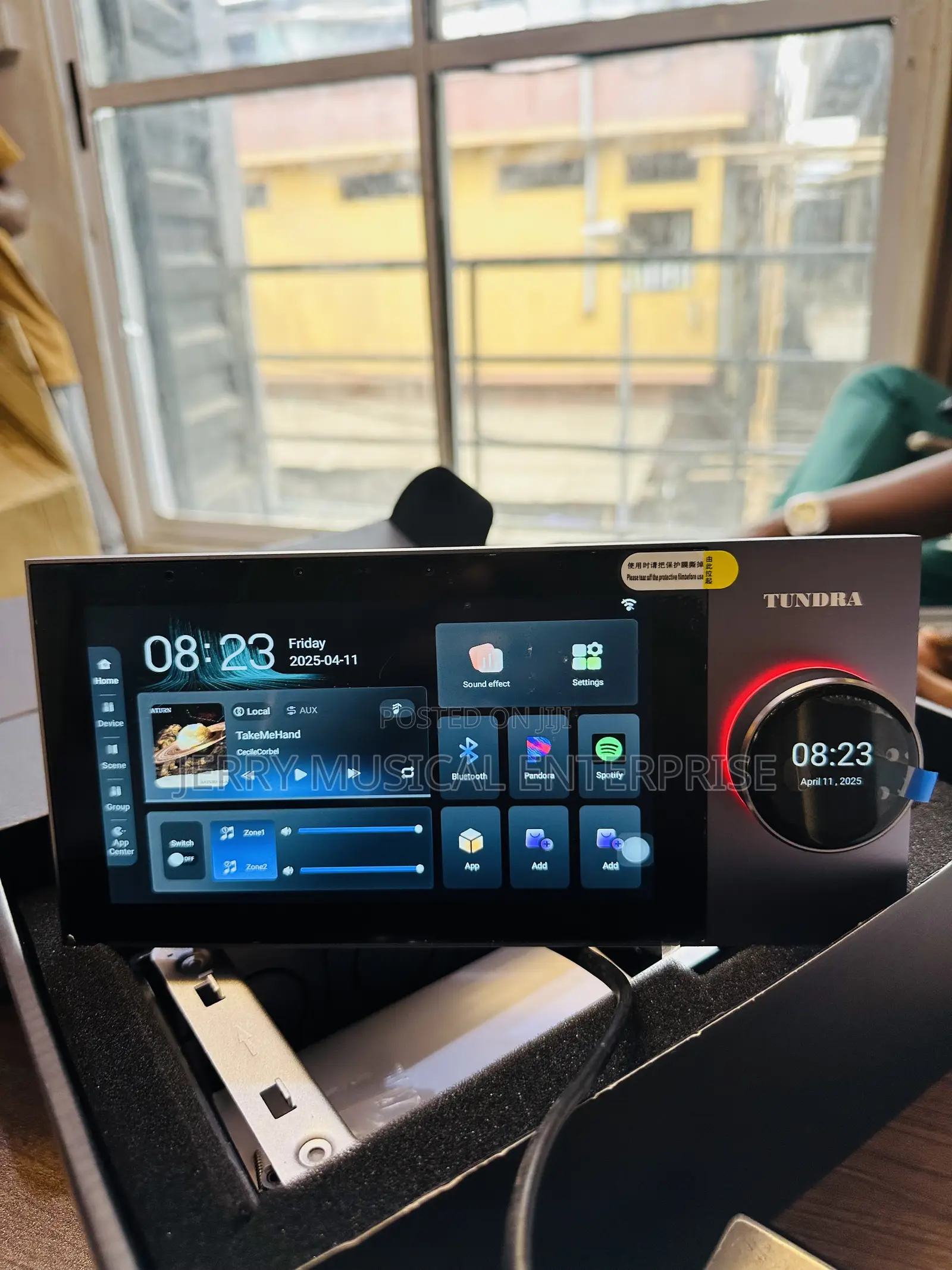 7inches In Wall Amplifier With Zigbee Nub With Alexa And Tuya