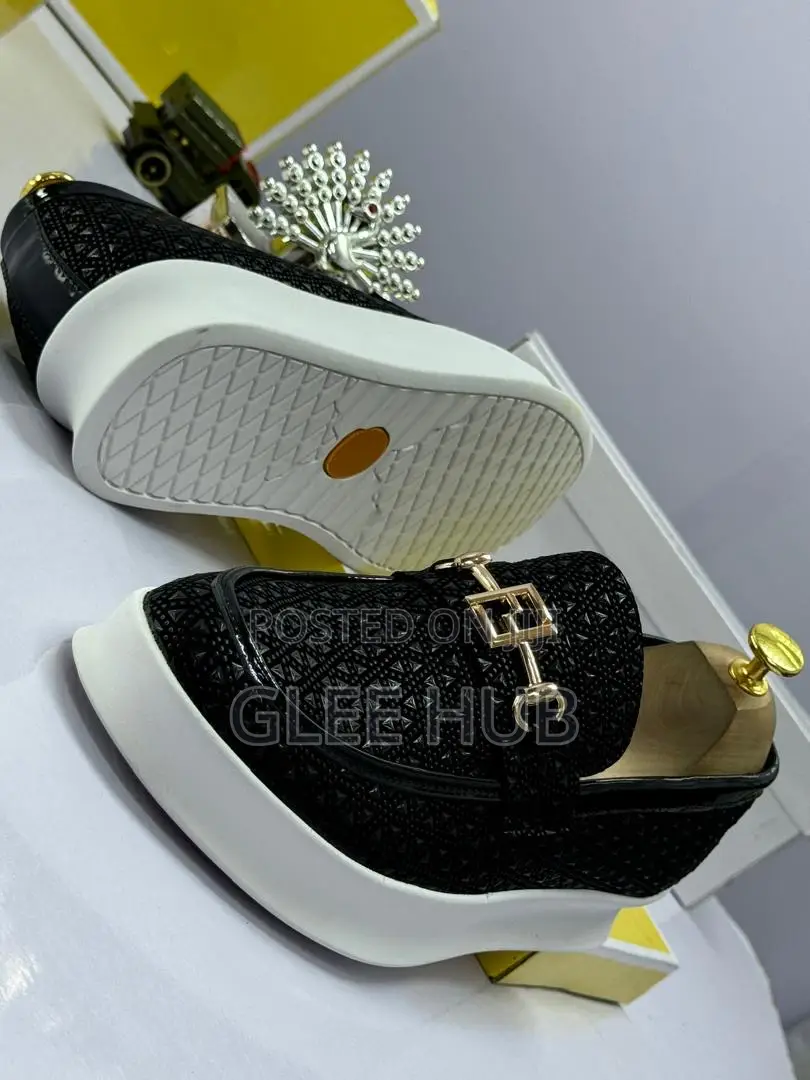Deep-Stoned Black Loafers