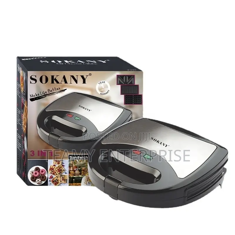 3 in 1 Sokany Toaster Sandwich Maker Kj-302