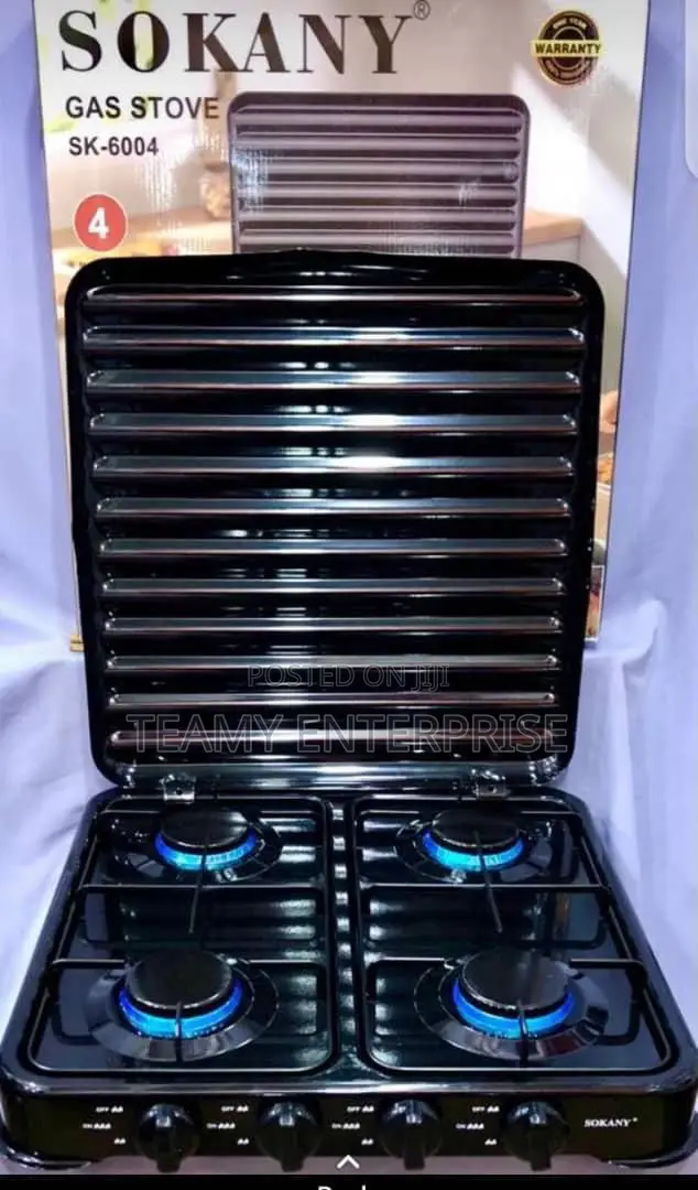 Sokany 4 Face Cooking Gas Burner With Ignition Anti Rust Sk-6004