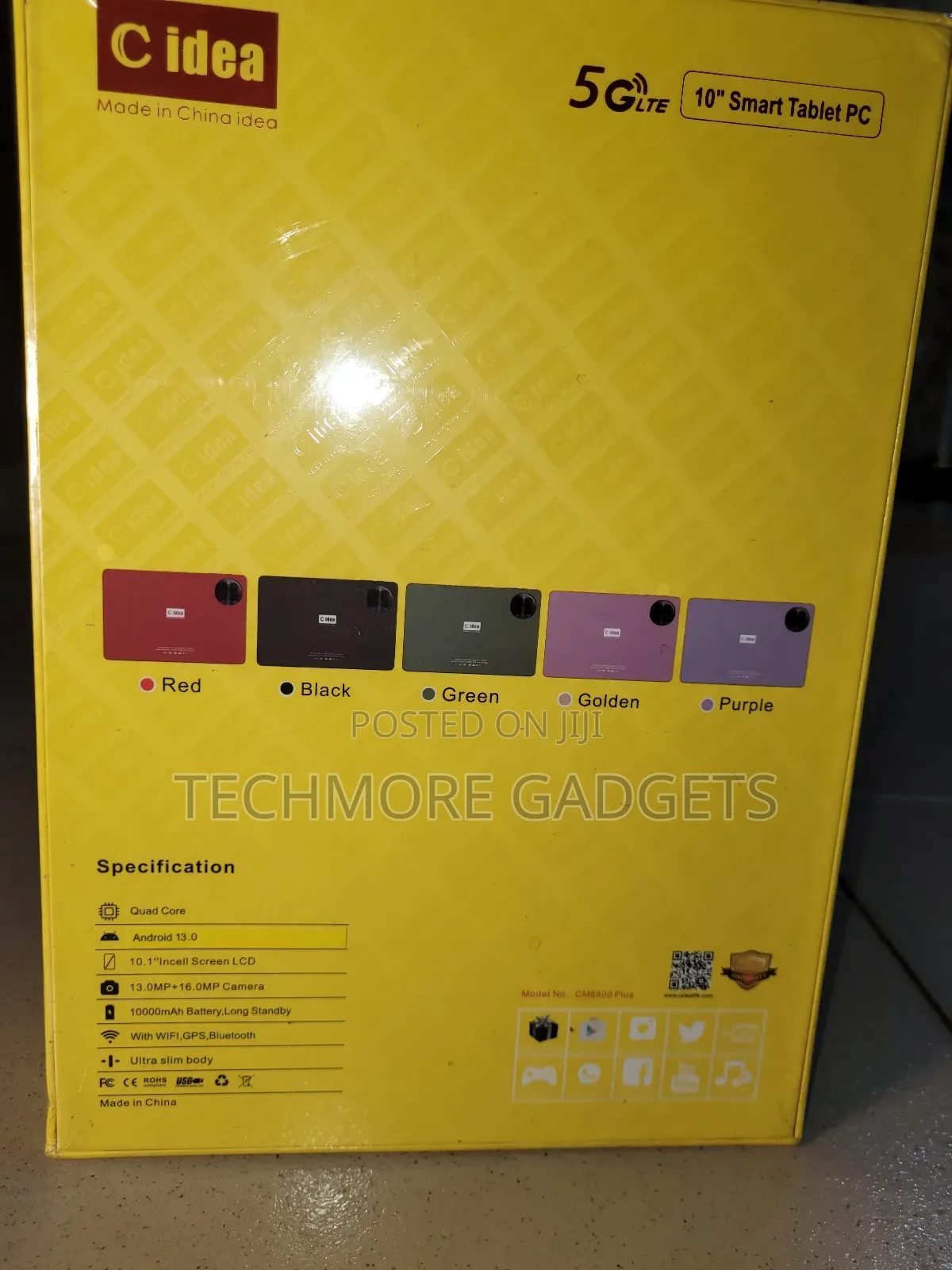New C idea CM8800 Plus 512 GB Blue
