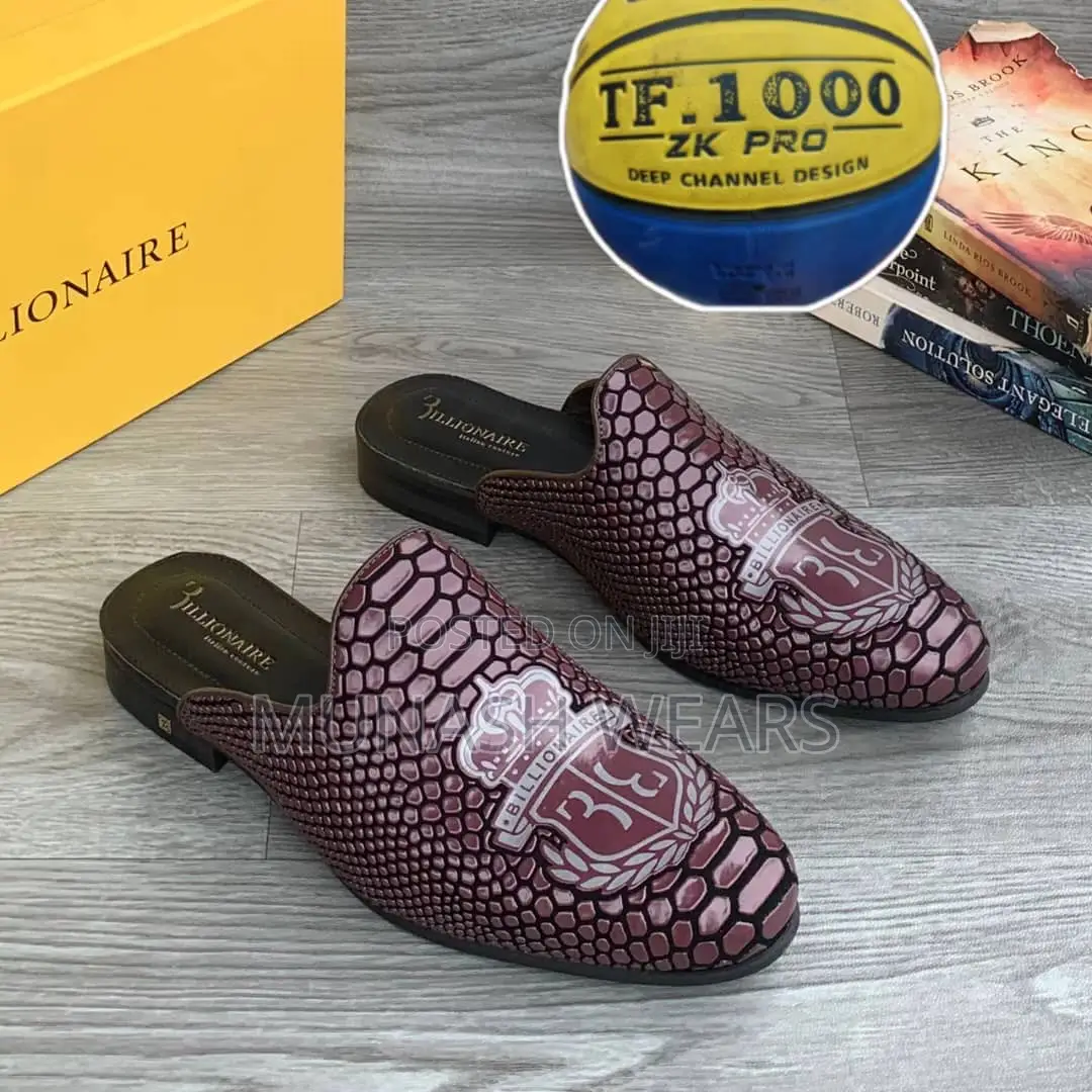 Billionaire Leather Half Shoe 40-46,Nationwide Delivery
