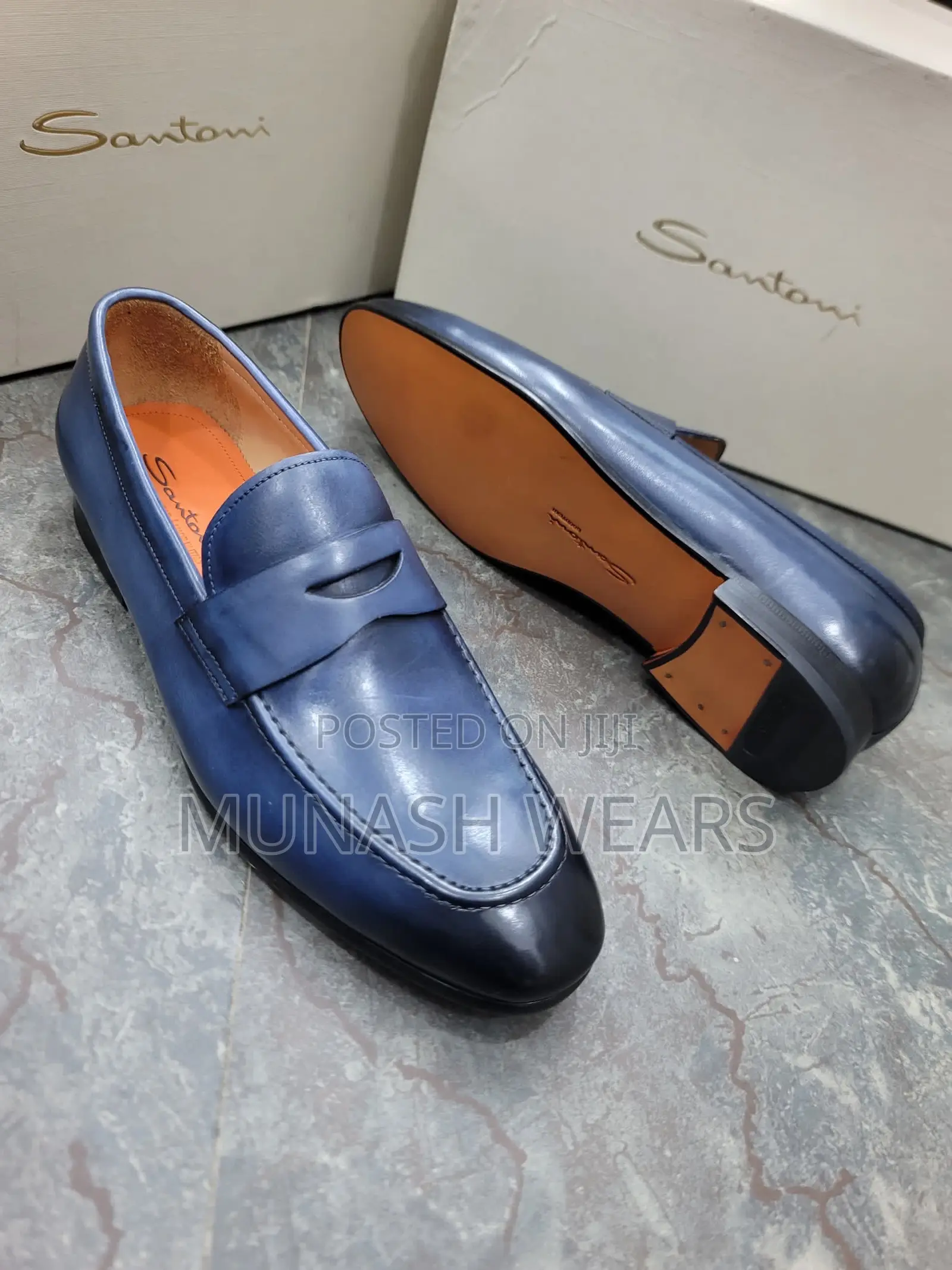 Original Italian Santoni Shoes For Men 40-47