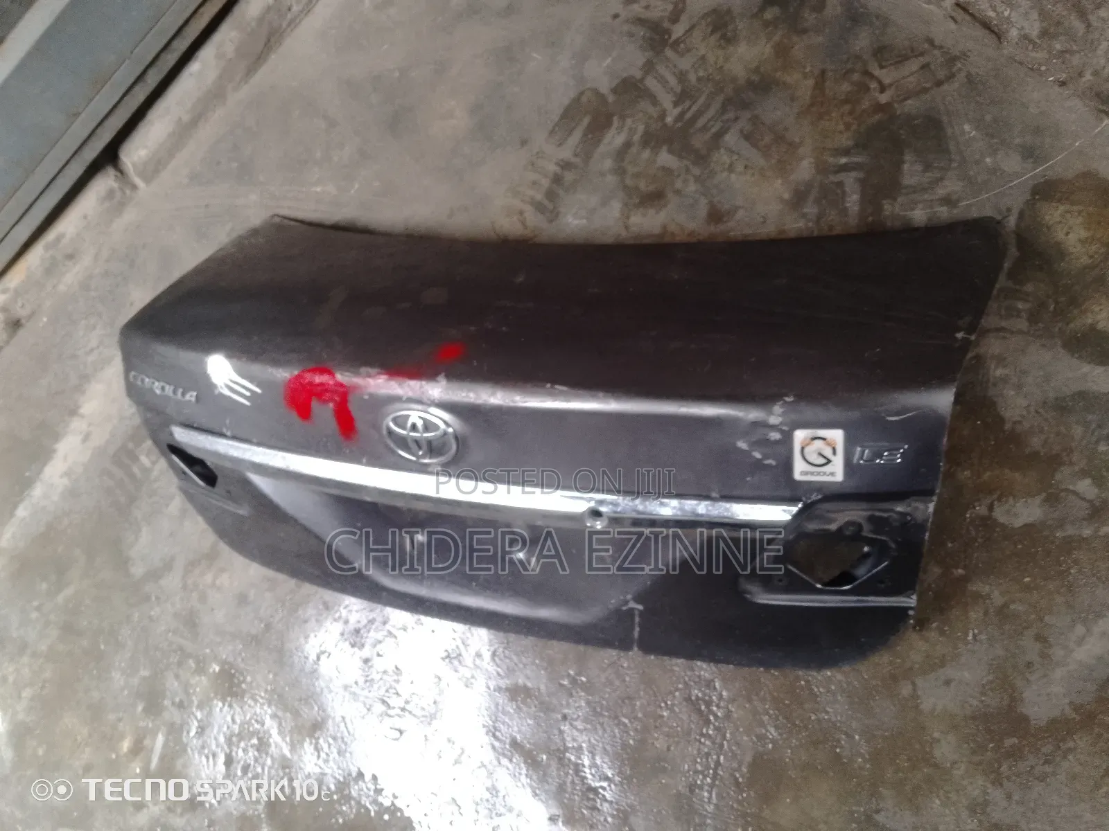 Toyota Corolla 2012 Empty Boot