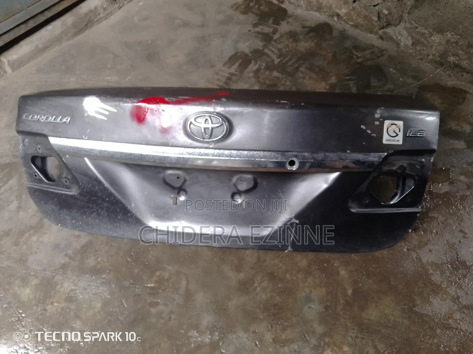 Toyota Corolla 2012 Empty Boot