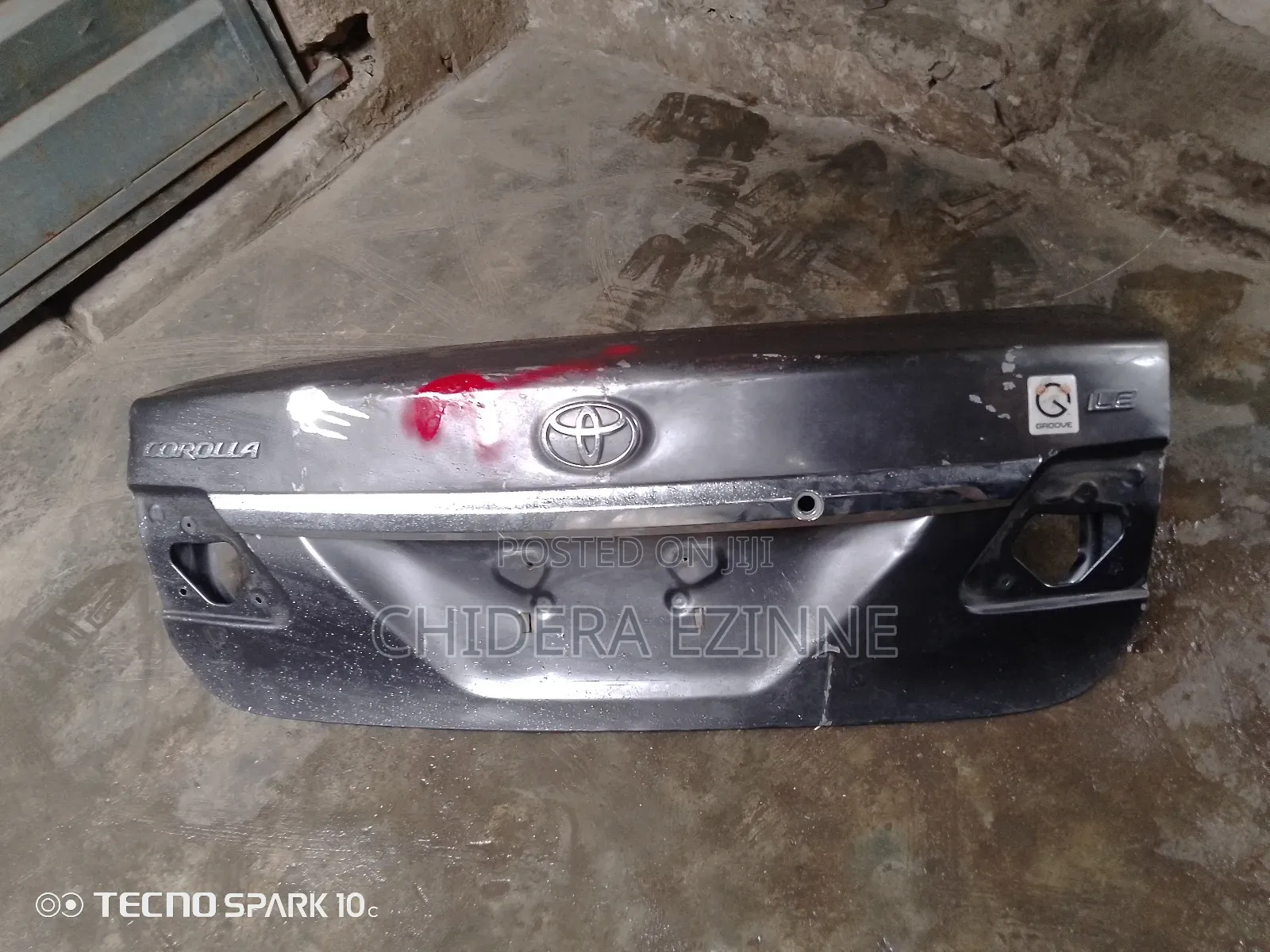 Toyota Corolla 2012 Empty Boot