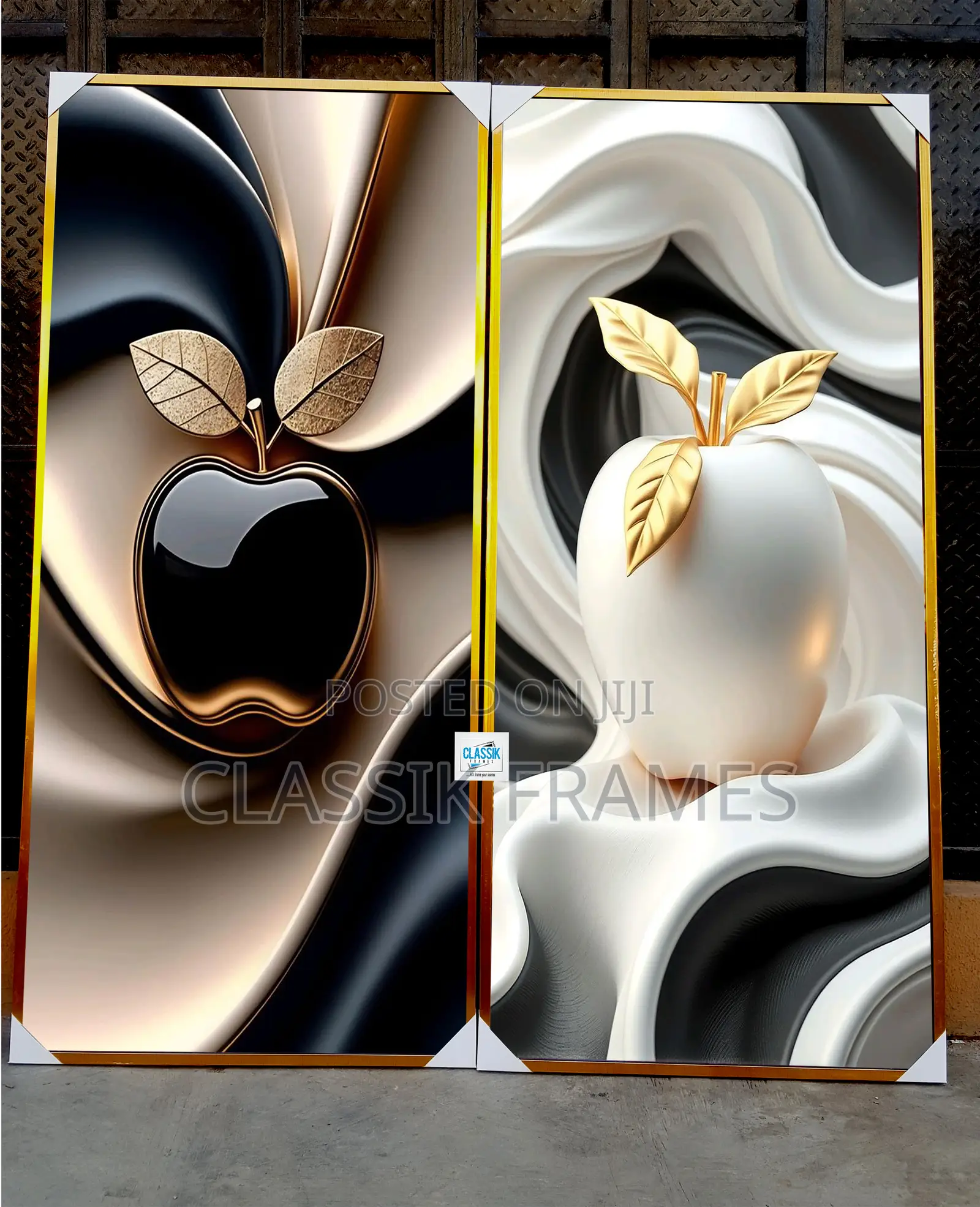 Hd Framed Apple Crafted Digi Painting Wallart