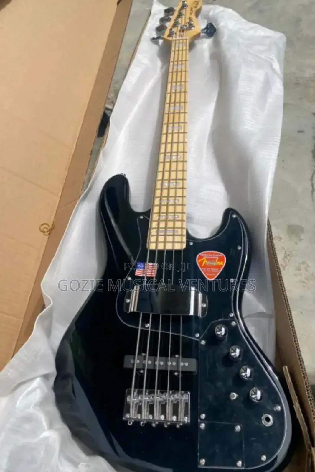 Original Squire by Fender Jazz Active Bass Five String.