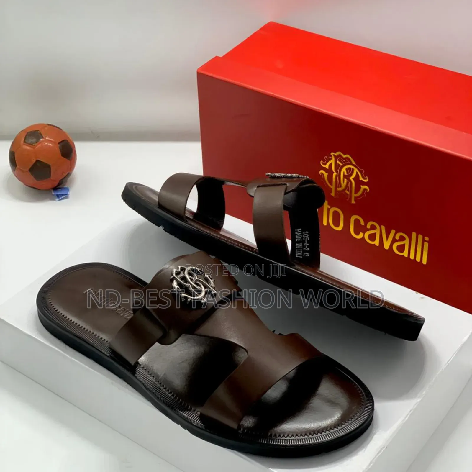 Brown Roberto Cavalli Slippers
