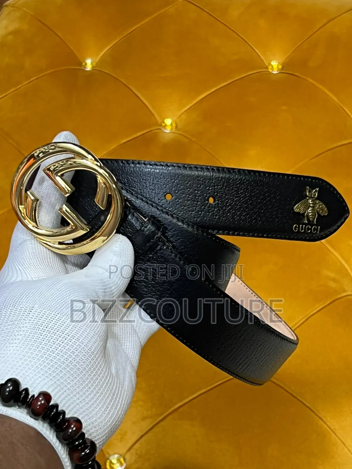 Original Gucci Leather Belts Available in Store