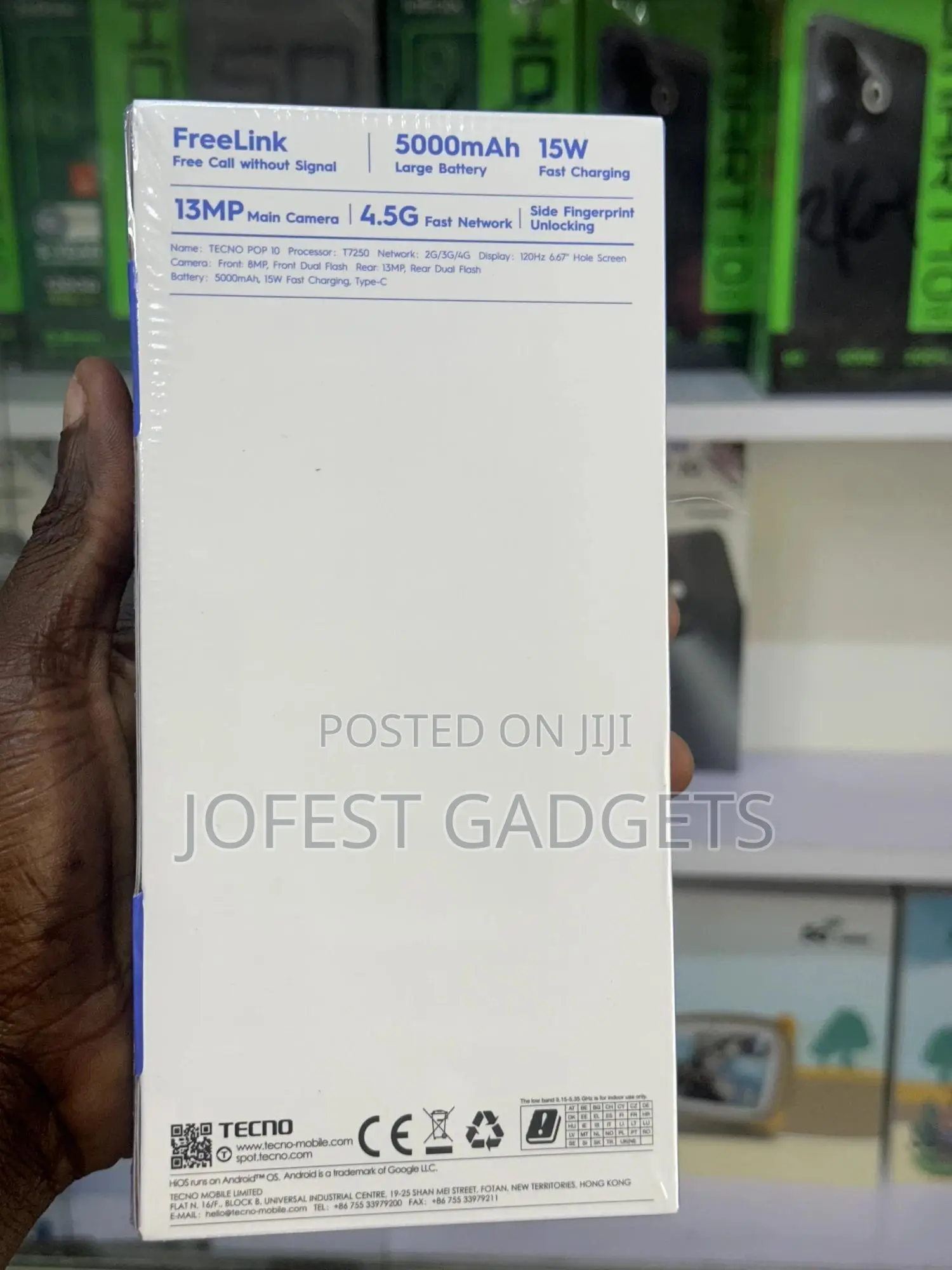 New Tecno Pop 10 128 GB Black