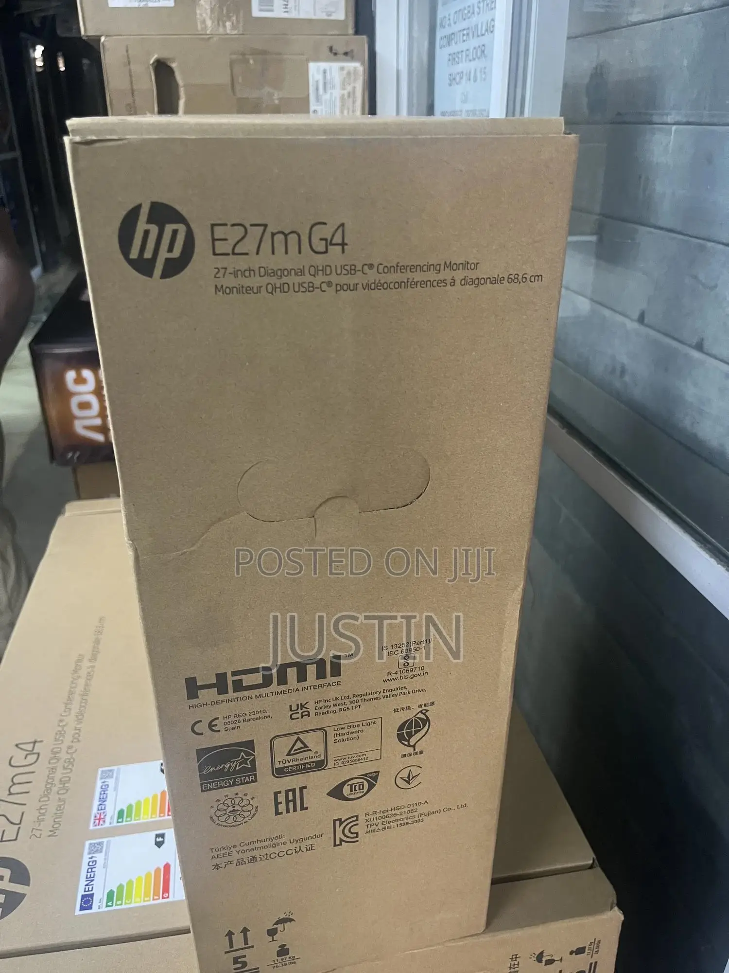 Hp E27m G4 (27”) QHD Ips Usb-C Conferencing Business Monitor