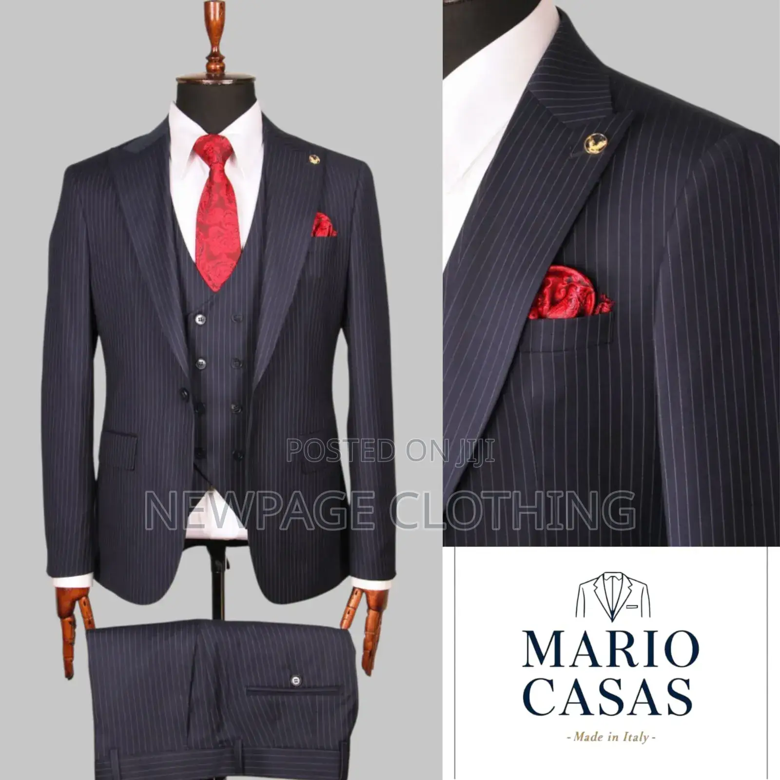 Tailored 3pcs Suit for Business, Weddings, and Events