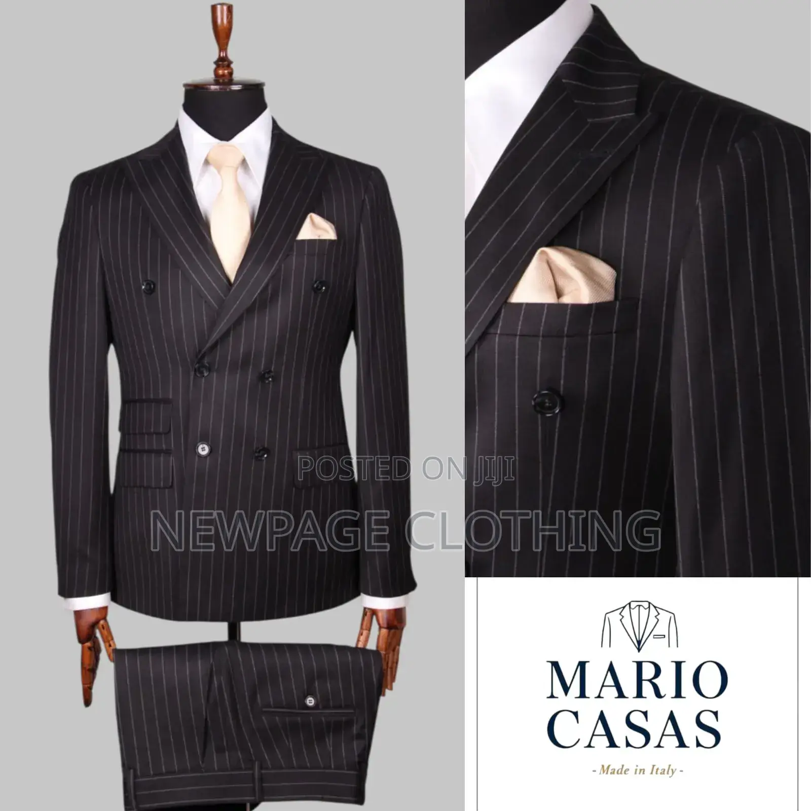 Durable Double Breasted Suit for Formal and Semi-Casual Wear
