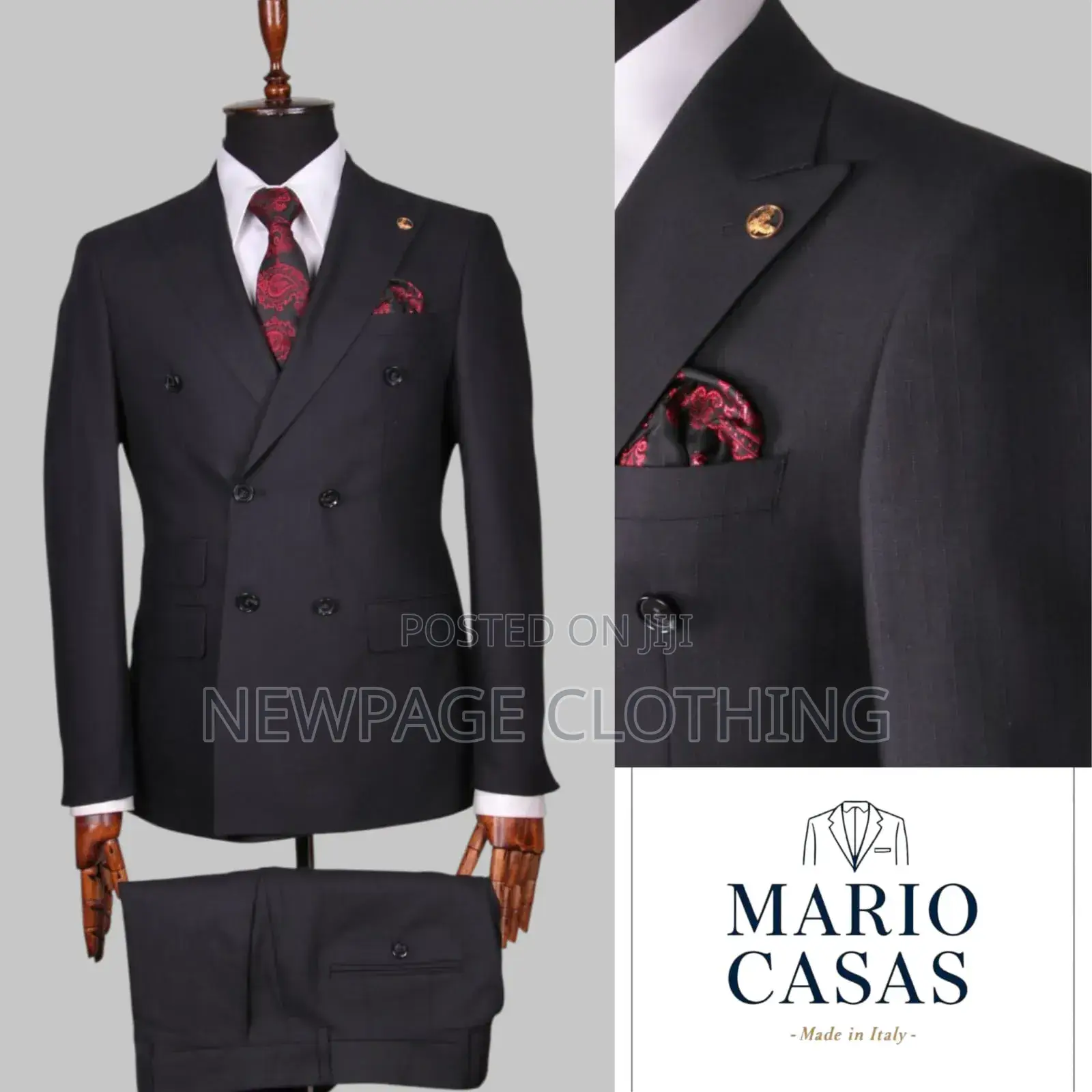 Durable Double Breasted Suit for Formal and Semi-Casual Wear