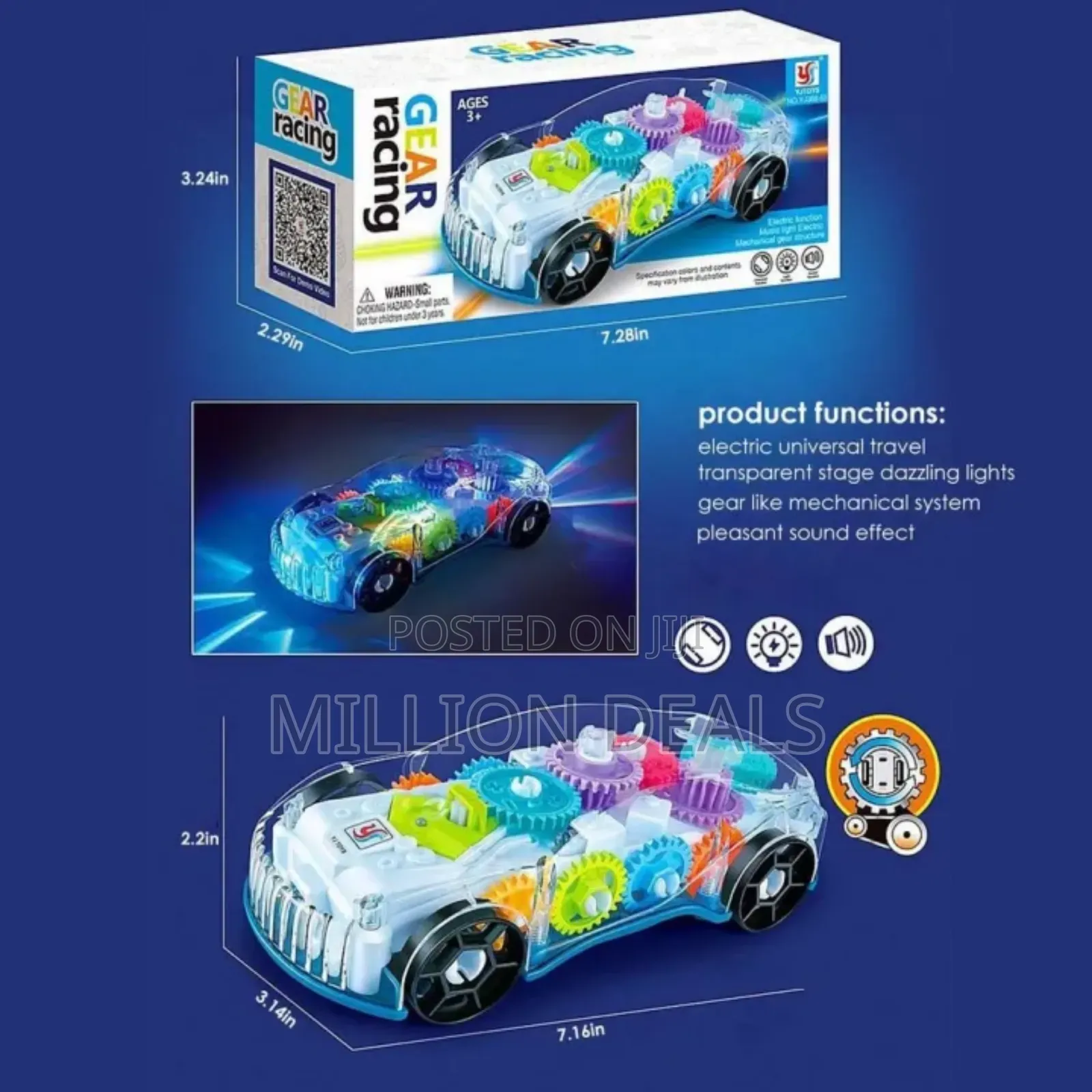 Dazzle Gear Led Light Kids Toy Ages 3+